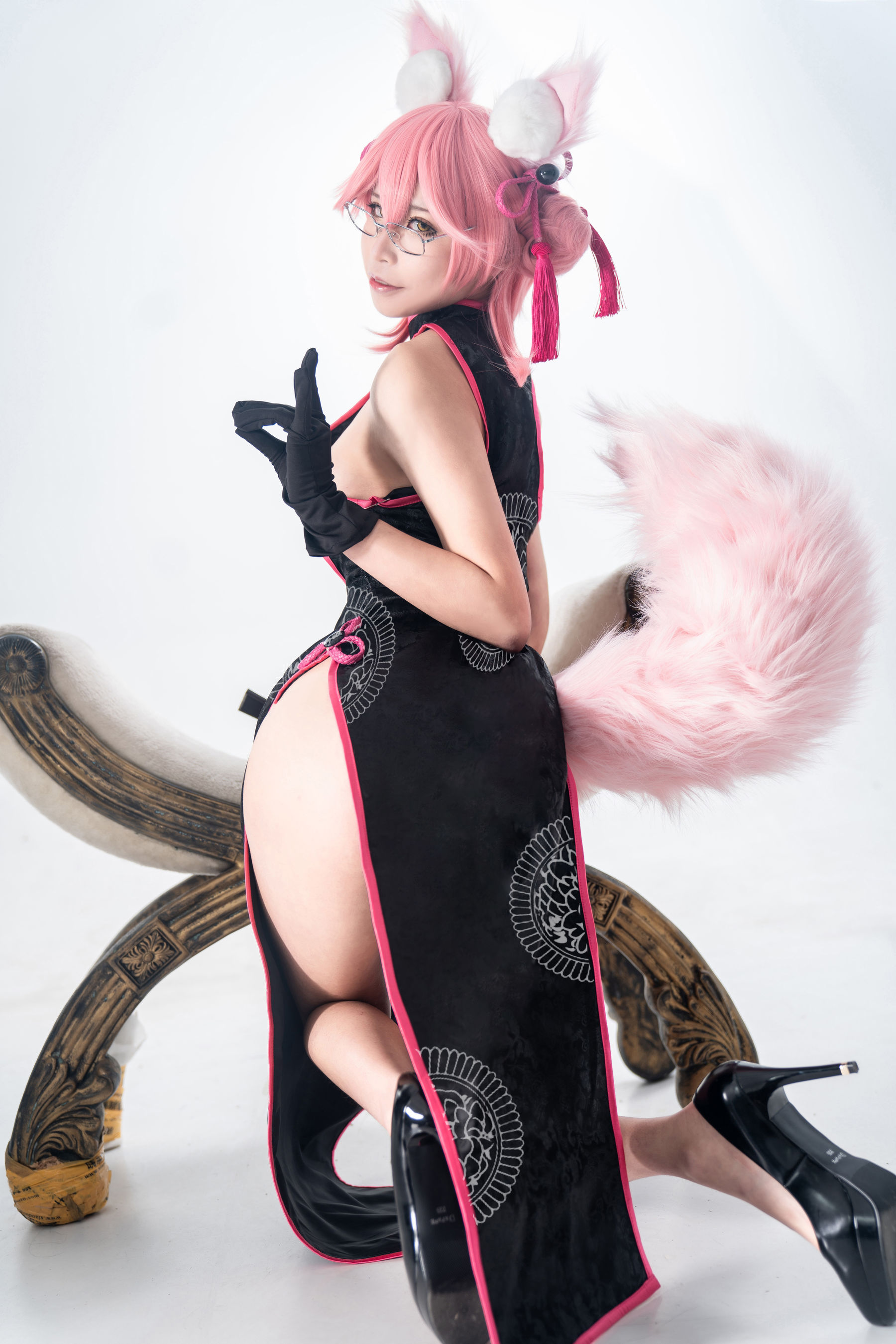 动漫博主爱老师_PhD – 玉藻前 旗袍 Cosplay-第7张
