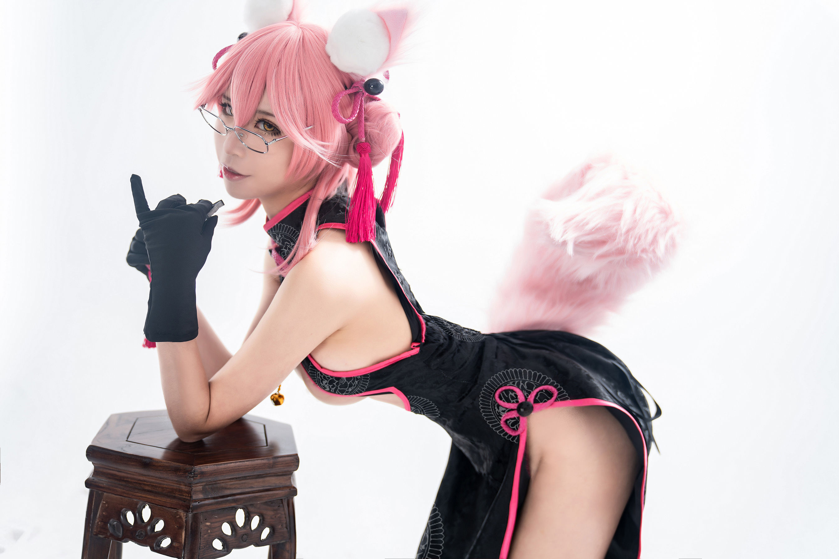 动漫博主爱老师_PhD – 玉藻前 旗袍 Cosplay-第8张