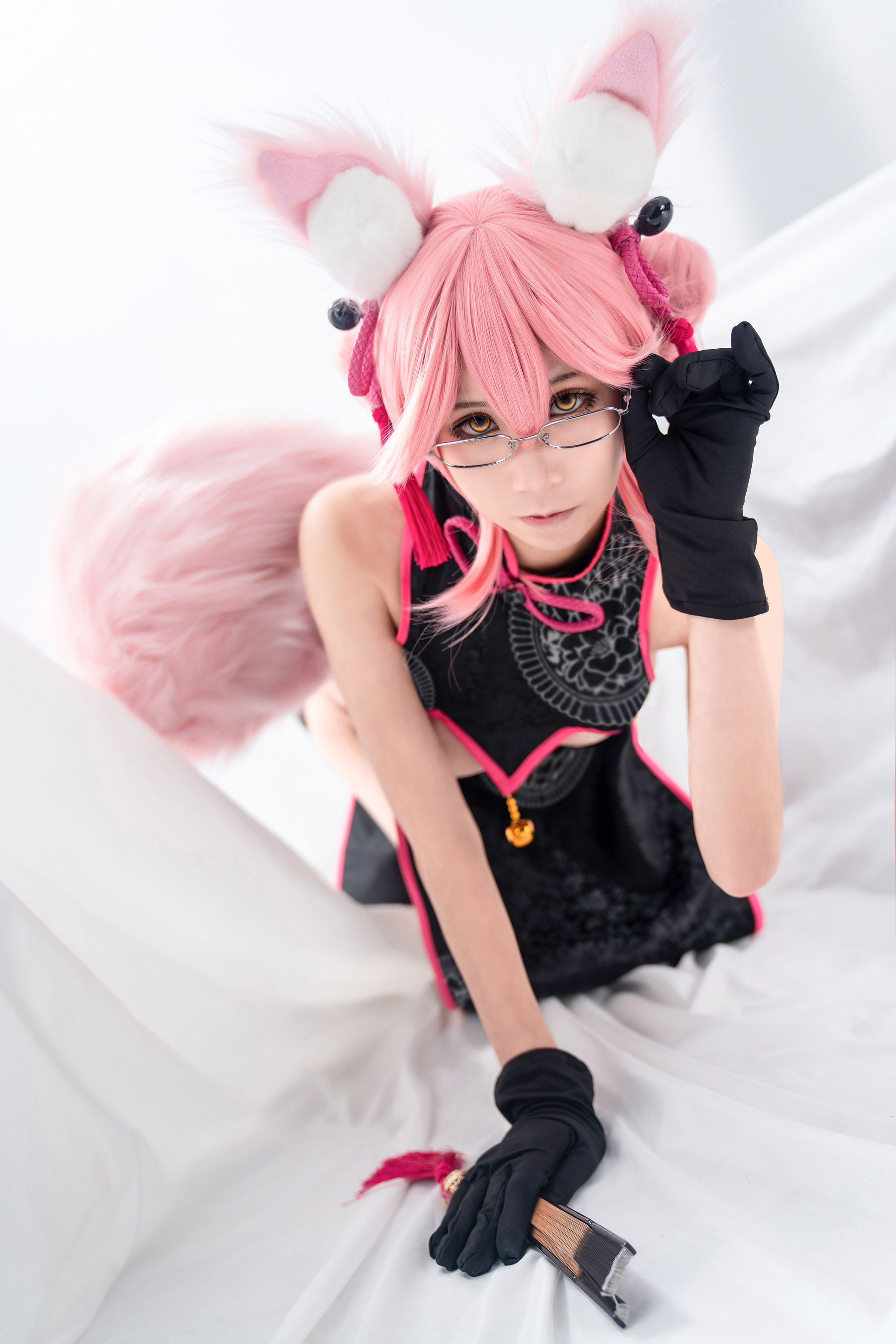 动漫博主爱老师_PhD – 玉藻前 旗袍 Cosplay-第16张