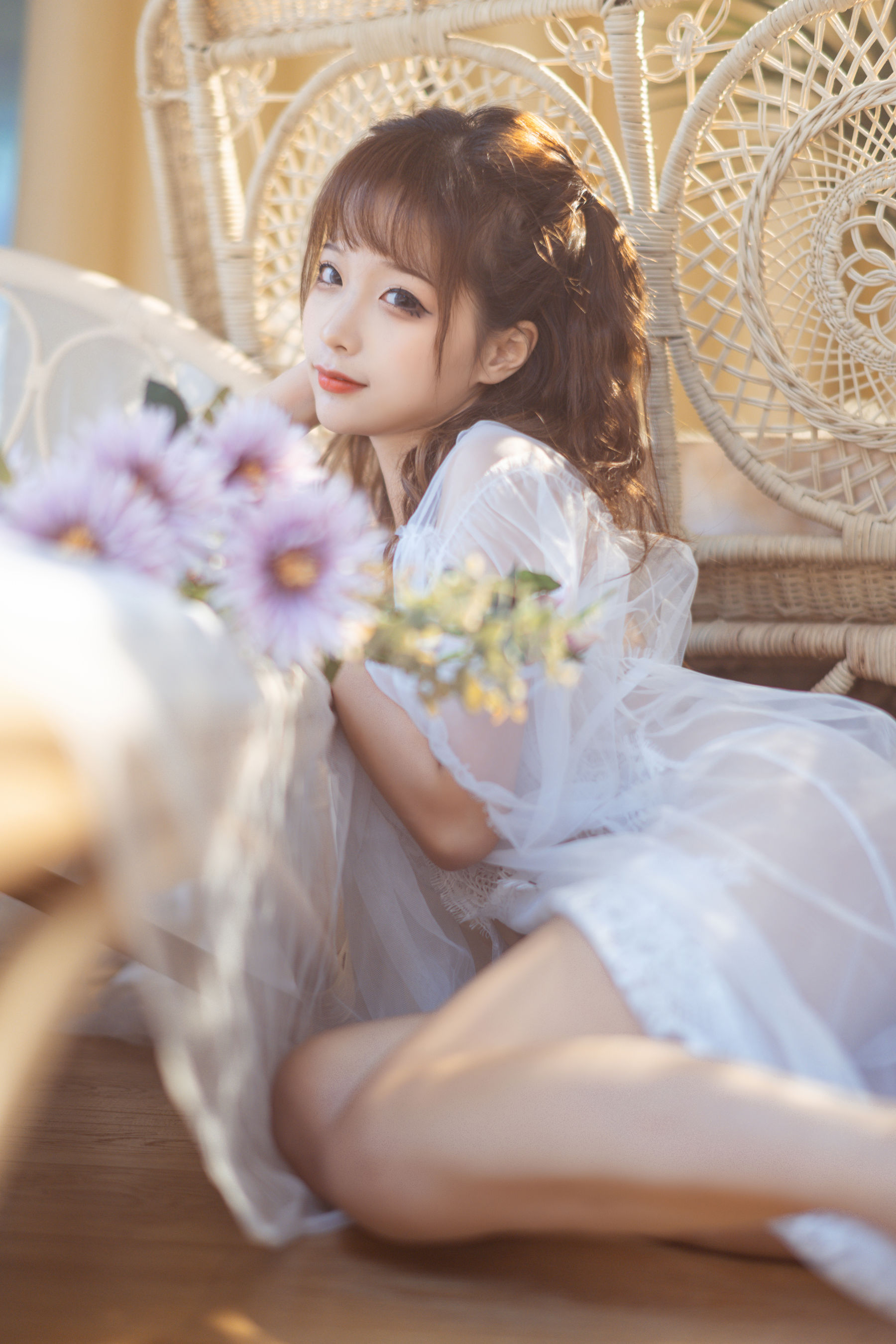 动漫博主蠢沫沫 – 蕾丝睡衣 Cosplay-第1张