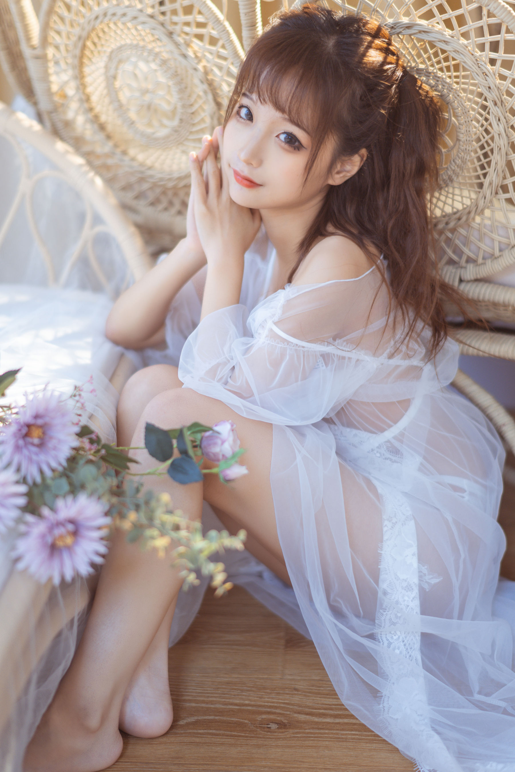 动漫博主蠢沫沫 – 蕾丝睡衣 Cosplay-第6张