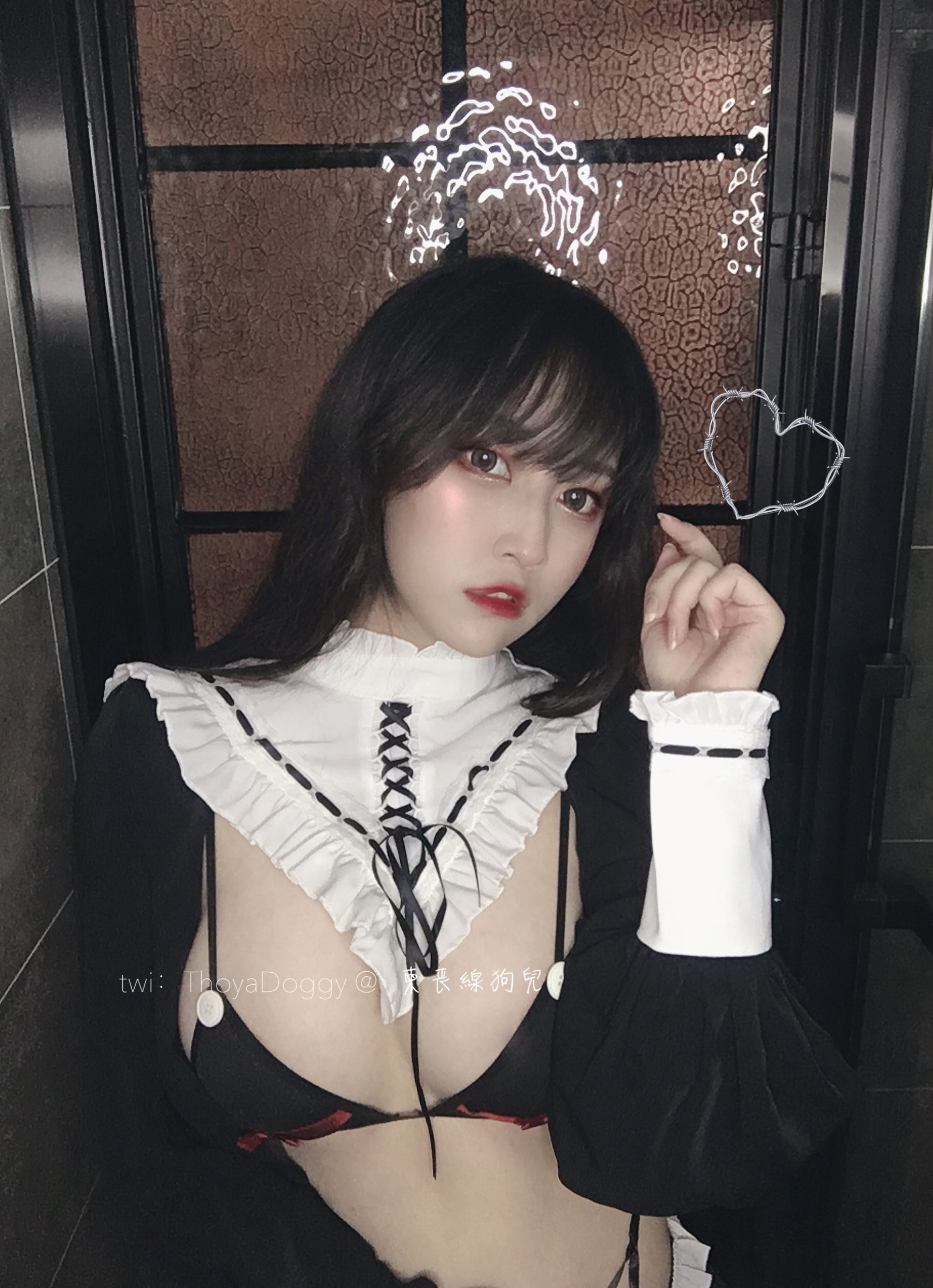 奇行家狗崽(棕桠阿狗崽) – 机械修女 Cosplay-第1张