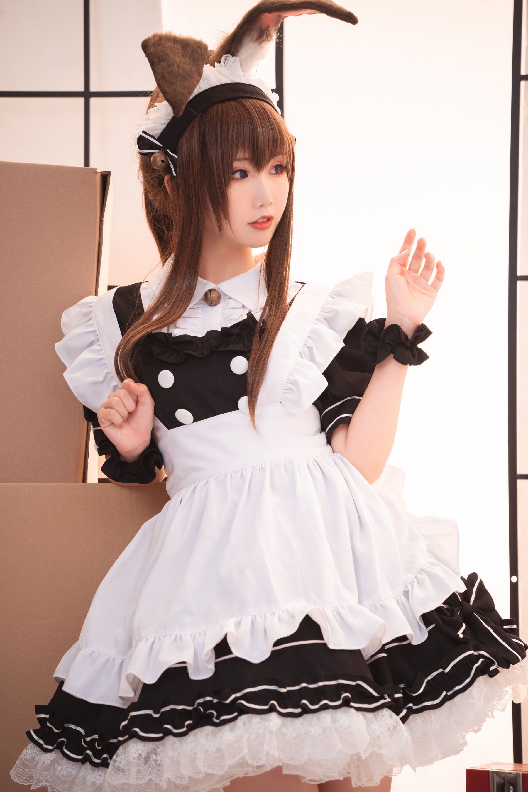 [Cosplay写真] 可爱人气Coser面饼仙儿 – 阿米驴女仆 Cosplay-第5张