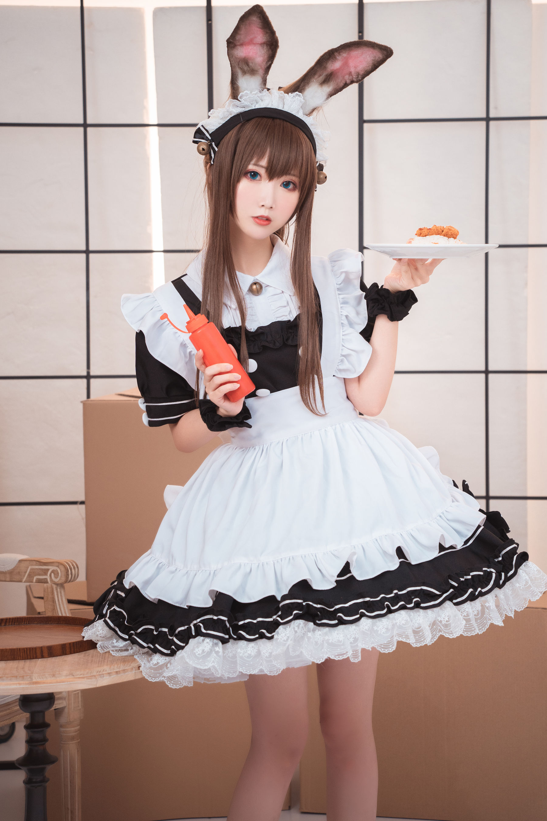 [Cosplay写真] 可爱人气Coser面饼仙儿 – 阿米驴女仆 Cosplay-第6张