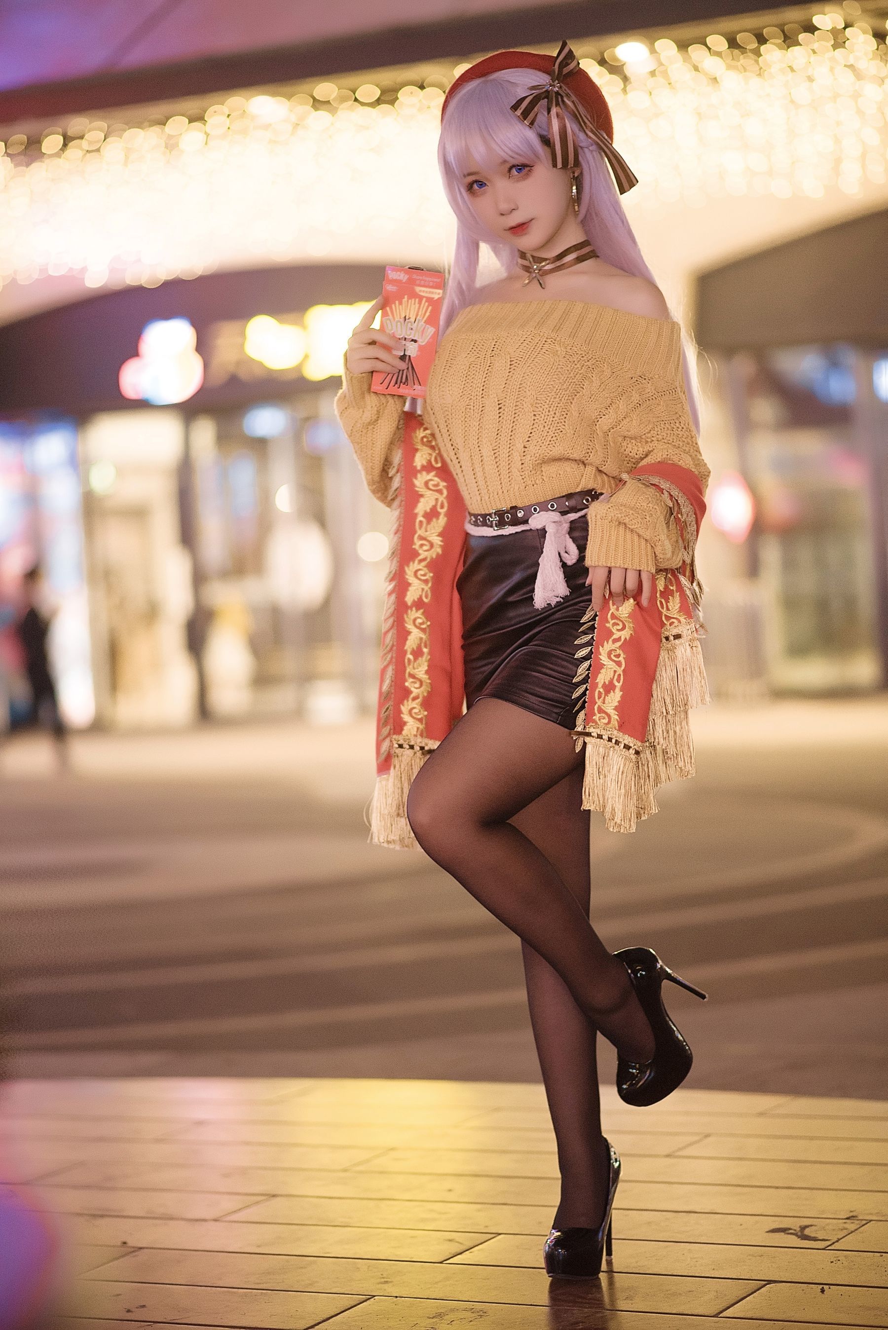 动漫博主樱落酱w 贝法pocky Cosplay-第1张