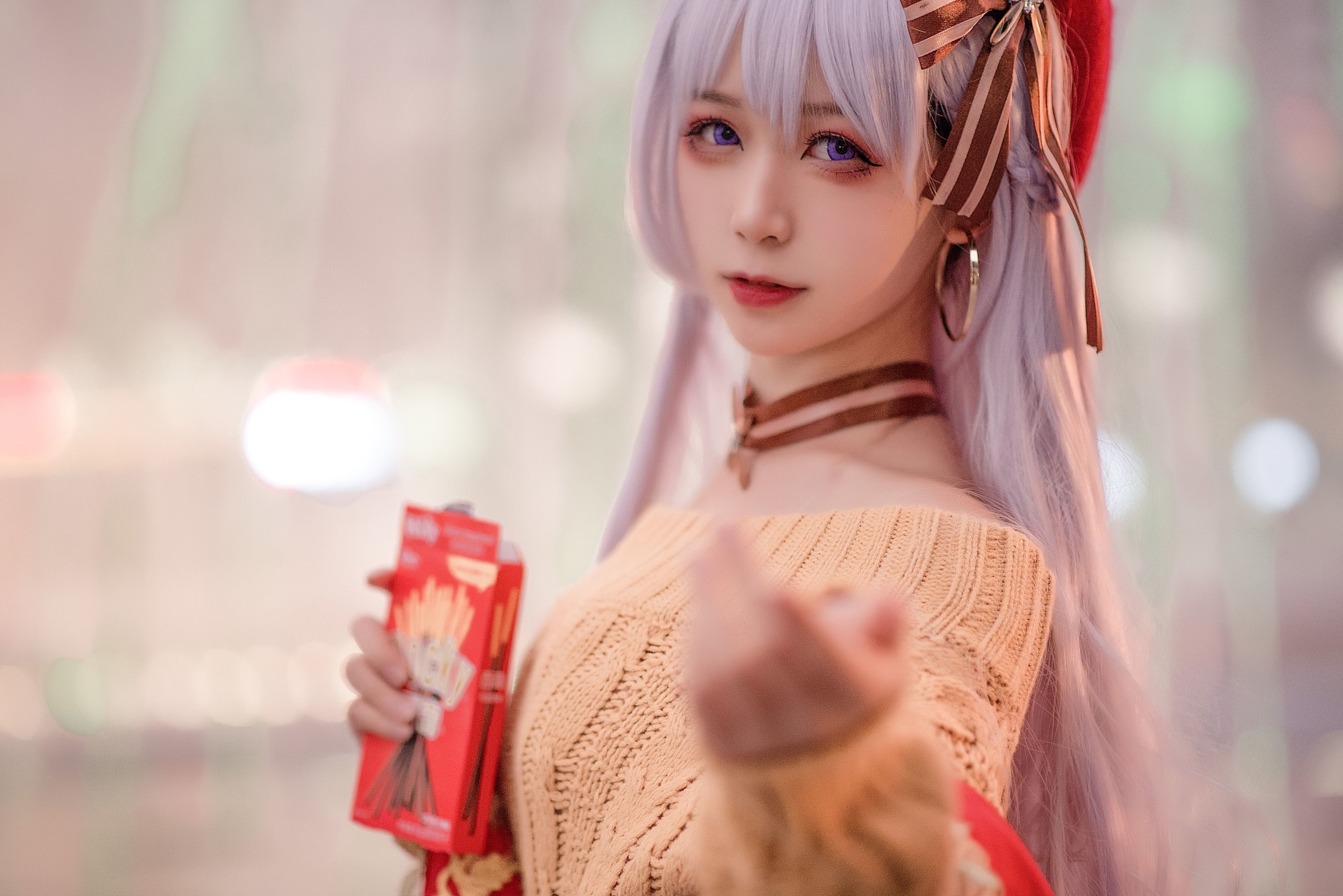 动漫博主樱落酱w 贝法pocky Cosplay-第2张
