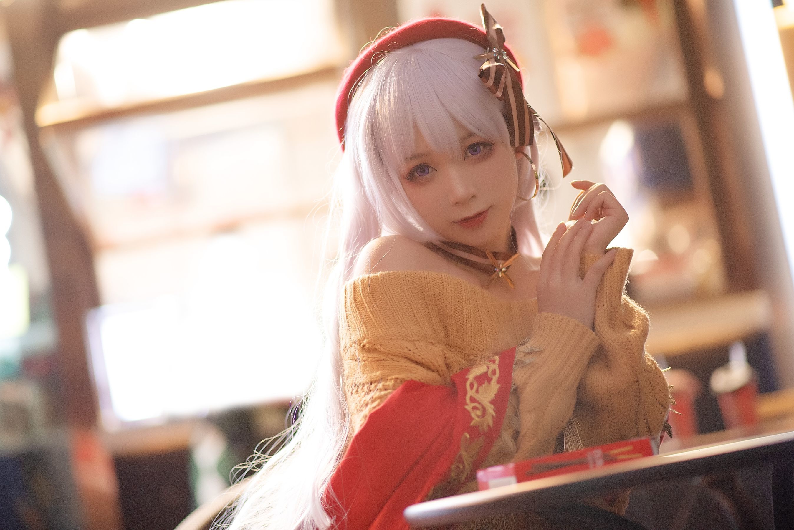 动漫博主樱落酱w 贝法pocky Cosplay-第3张