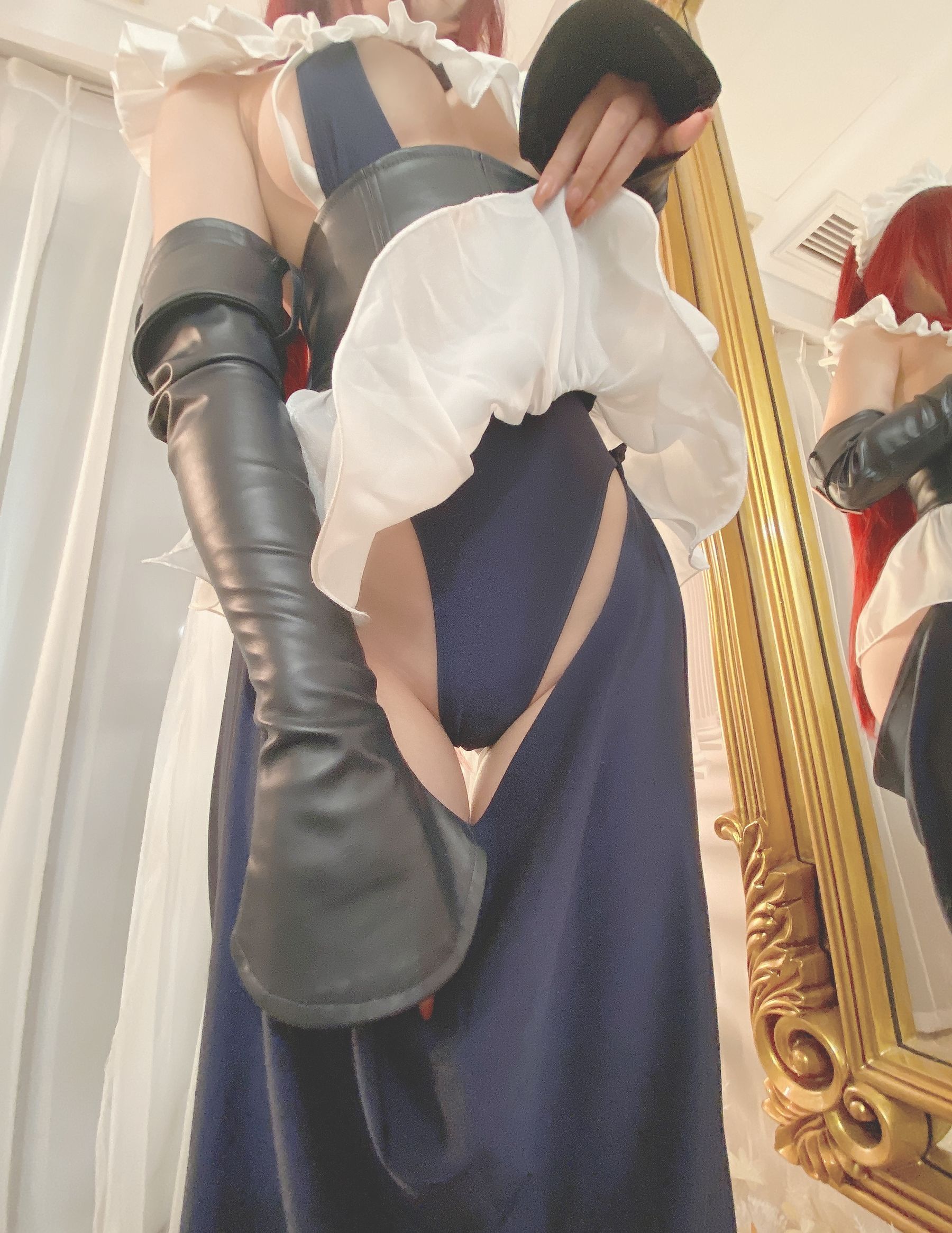 一北亦北 – 斯卡哈同人女仆 Cosplay-第1张