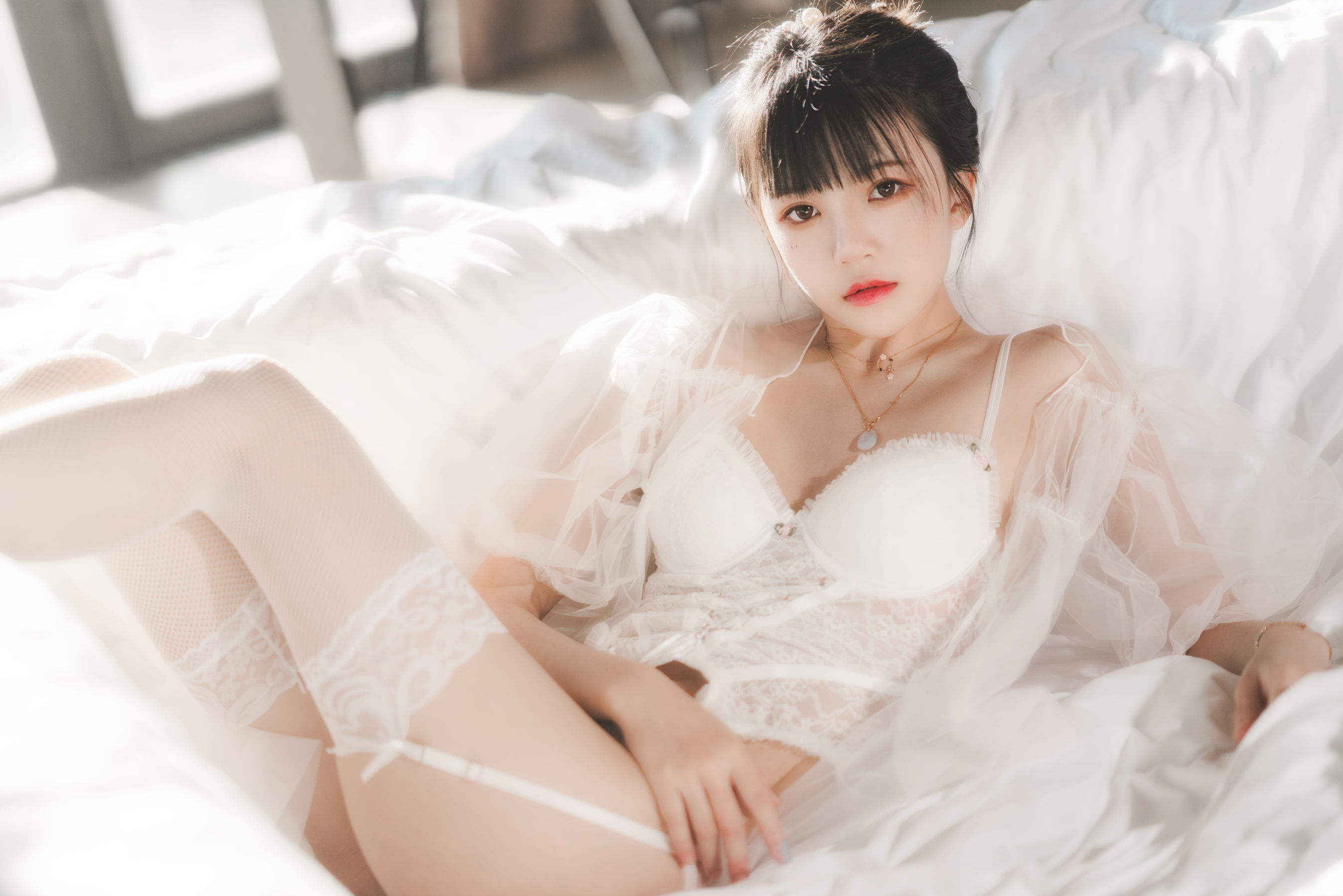 桜桃喵 – 白纱糖02 Cosplay-第2张