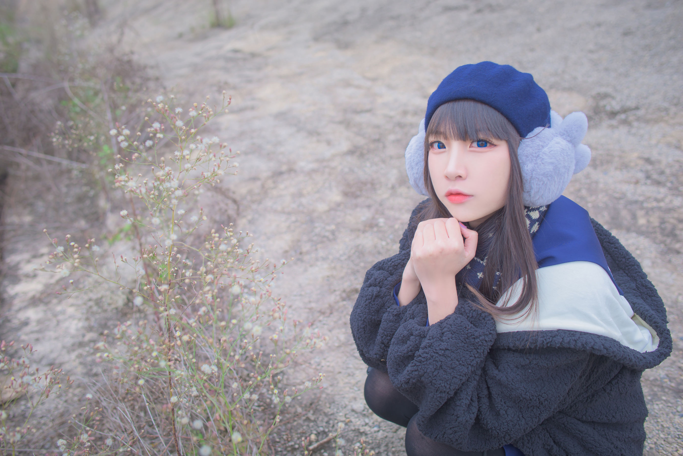 [Cosplay写真] 人气Coser二佐Nisa – 初春外拍 Cosplay-第1张