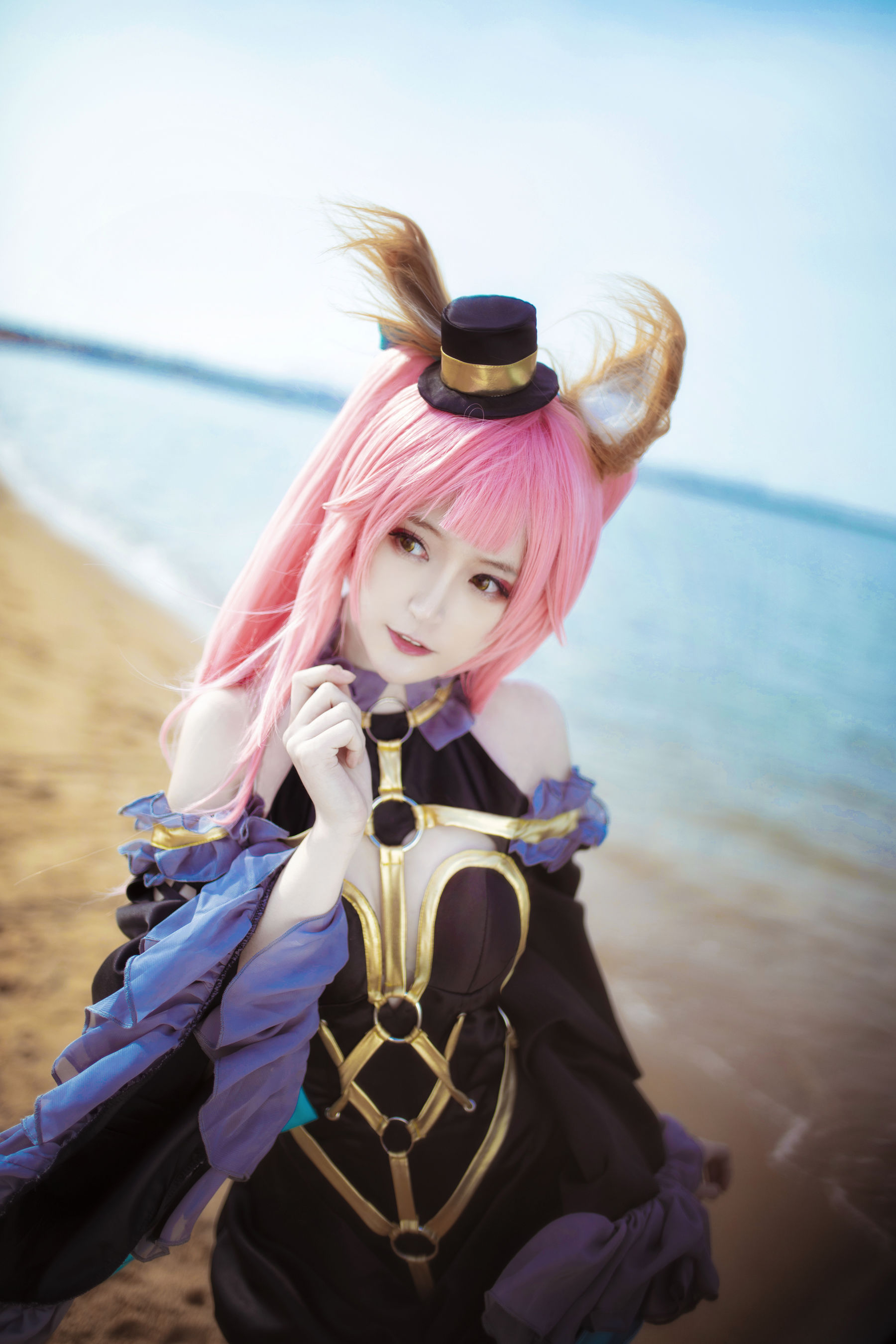 [Cosplay写真] 萌宠博主yui金鱼 – 魔术师玉藻前 Cosplay-第1张