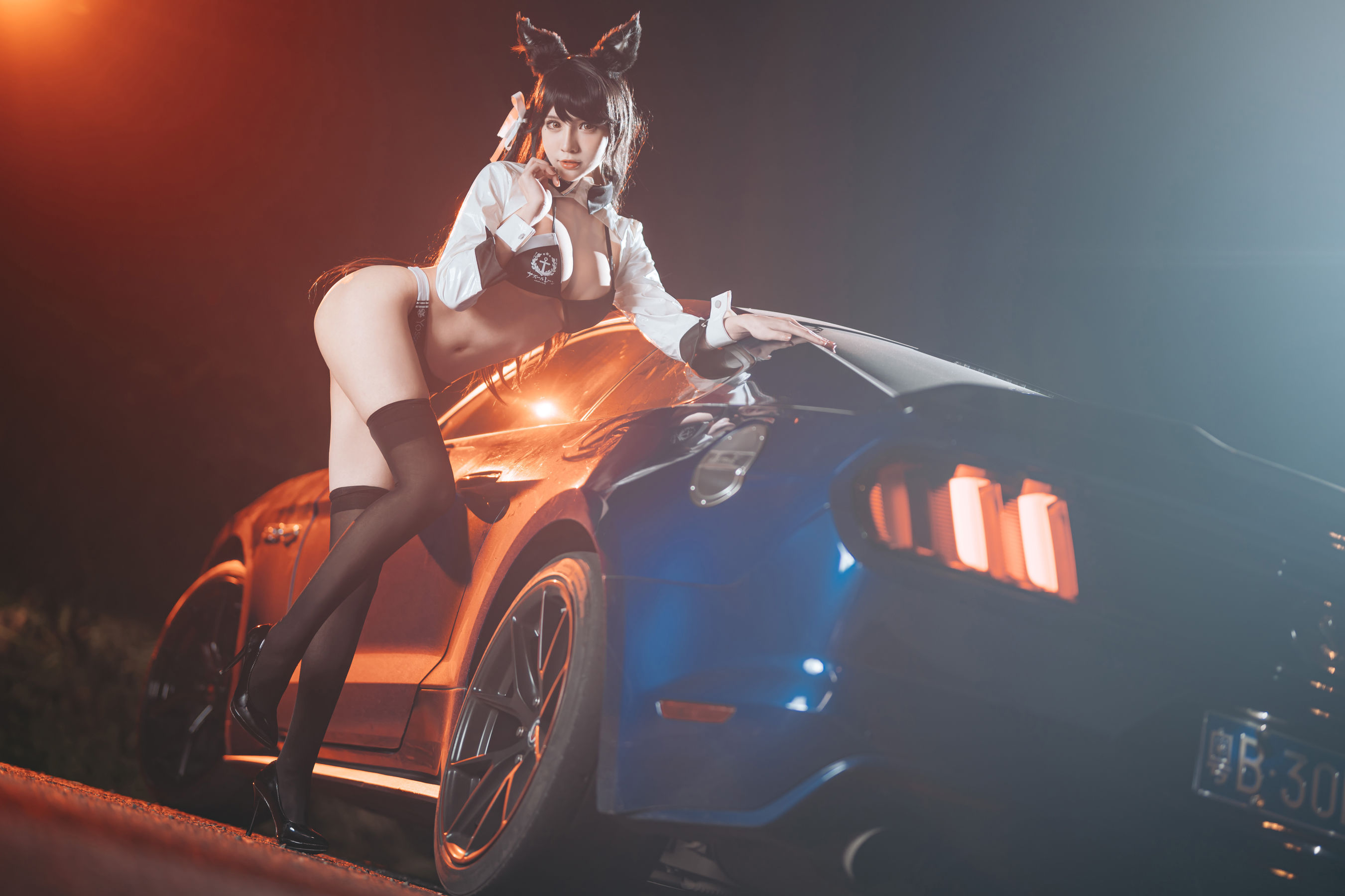 [Cosplay写真] 动漫博主一只冉呐 – 爱宕赛车 Cosplay-第21张