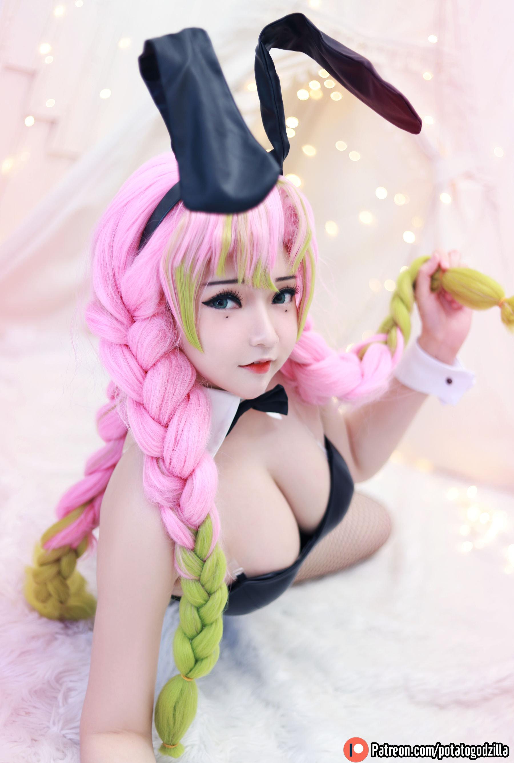 Coser小姐姐Potato Godzilla – Mitsuri Kanroji Cosplay-第4张
