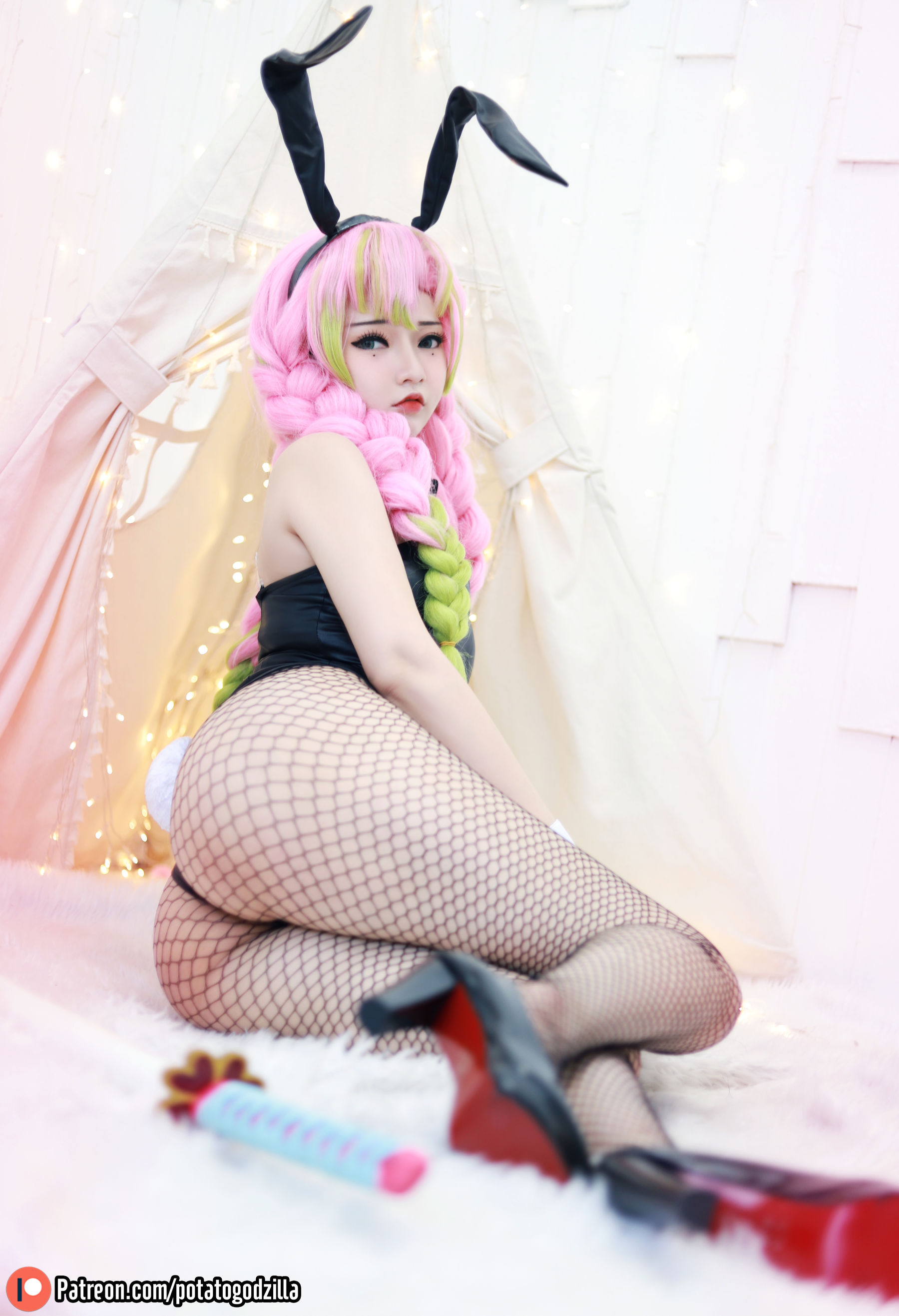 Coser小姐姐Potato Godzilla – Mitsuri Kanroji Cosplay-第7张