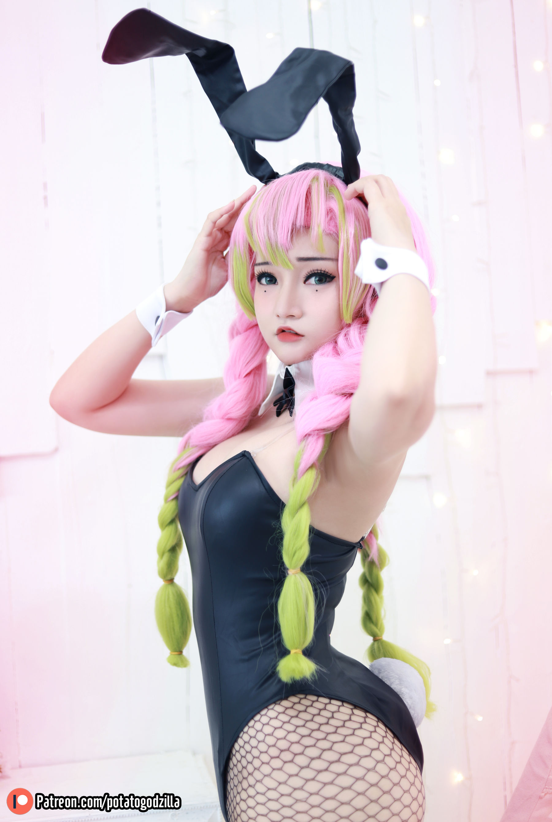 Coser小姐姐Potato Godzilla – Mitsuri Kanroji Cosplay-第11张