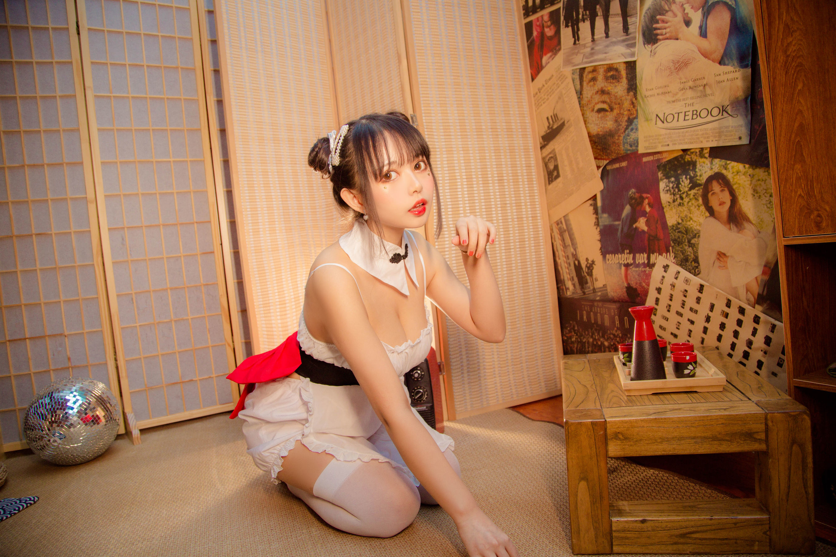 大眼萌妹黑猫猫OvO 中华风 Cosplay-第1张