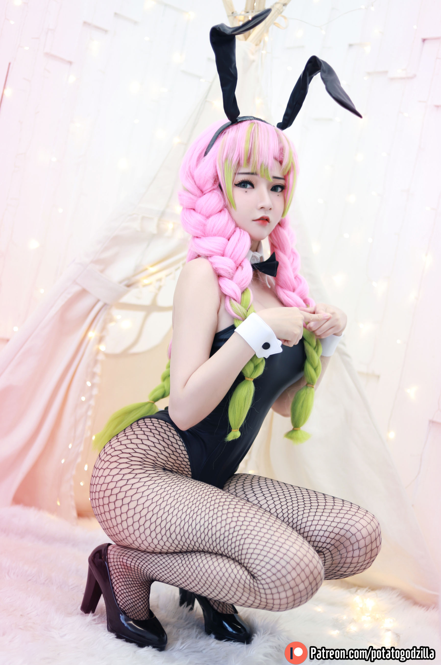 Coser小姐姐Potato Godzilla – Mitsuri Kanroji Cosplay-第25张