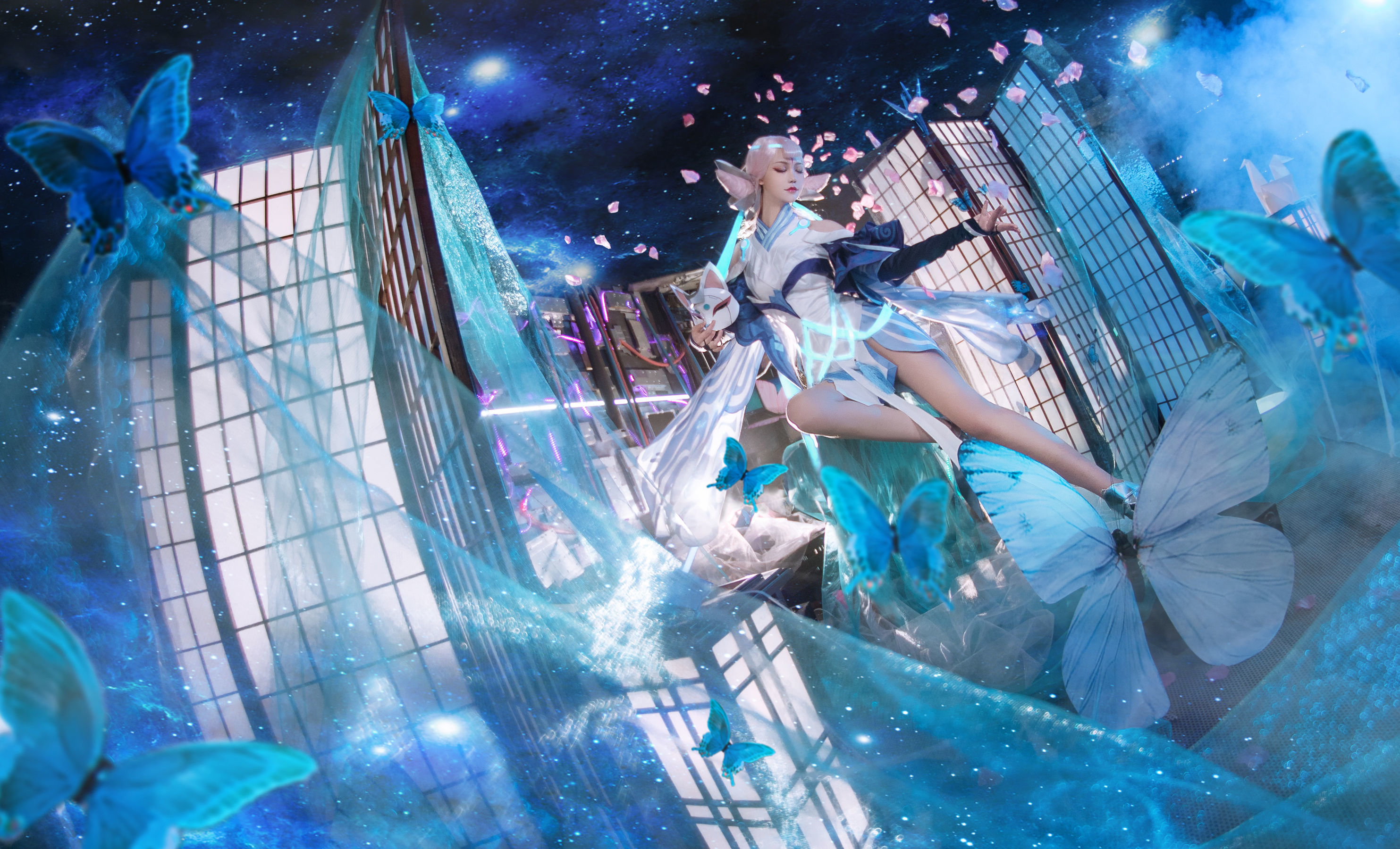 人气coser戚顾儿MIKI 王者荣耀 貂蝉 Cosplay-第1张
