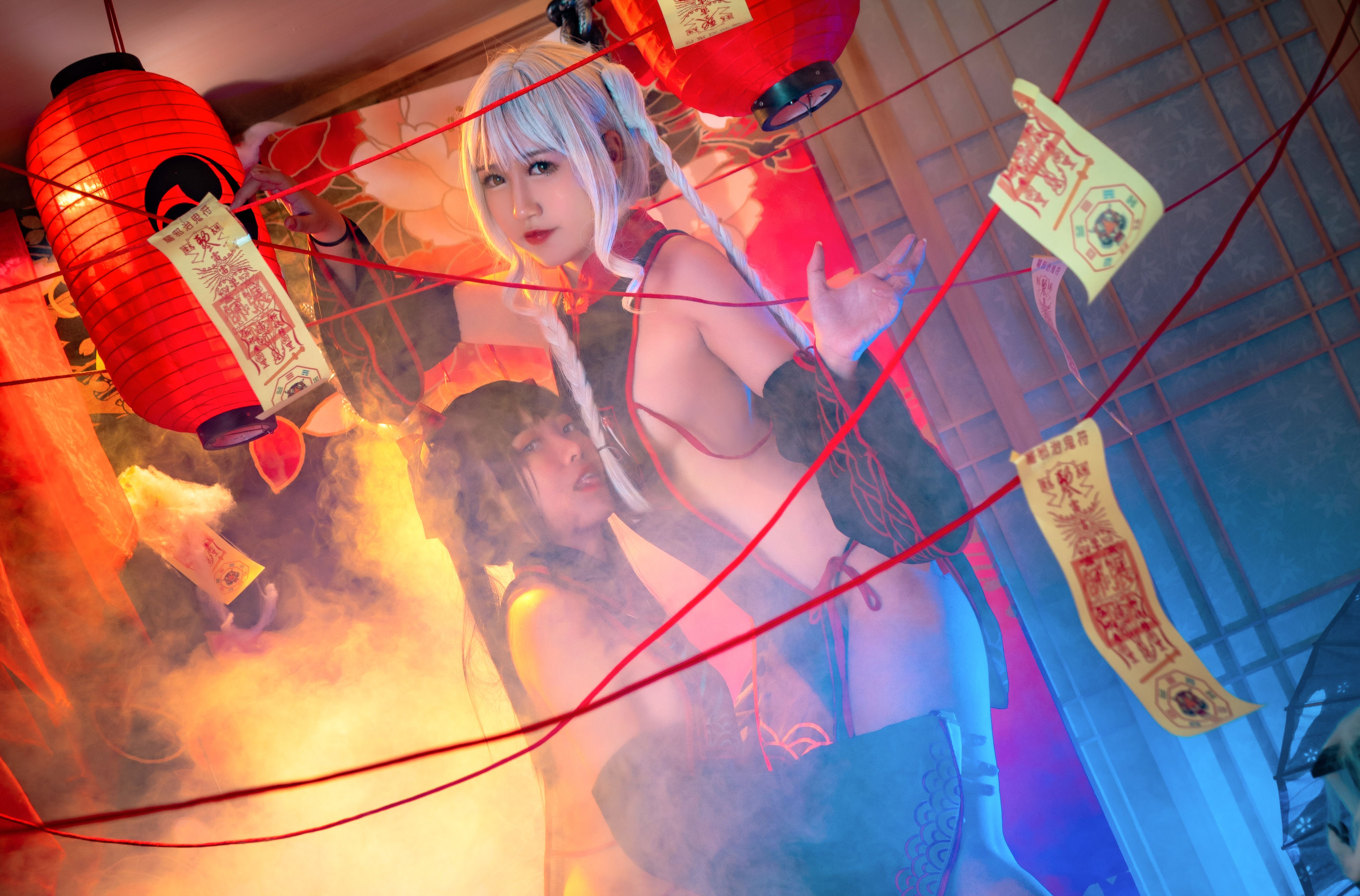 动漫博主lovely呆玄 – 双人僵尸 Cosplay-第1张