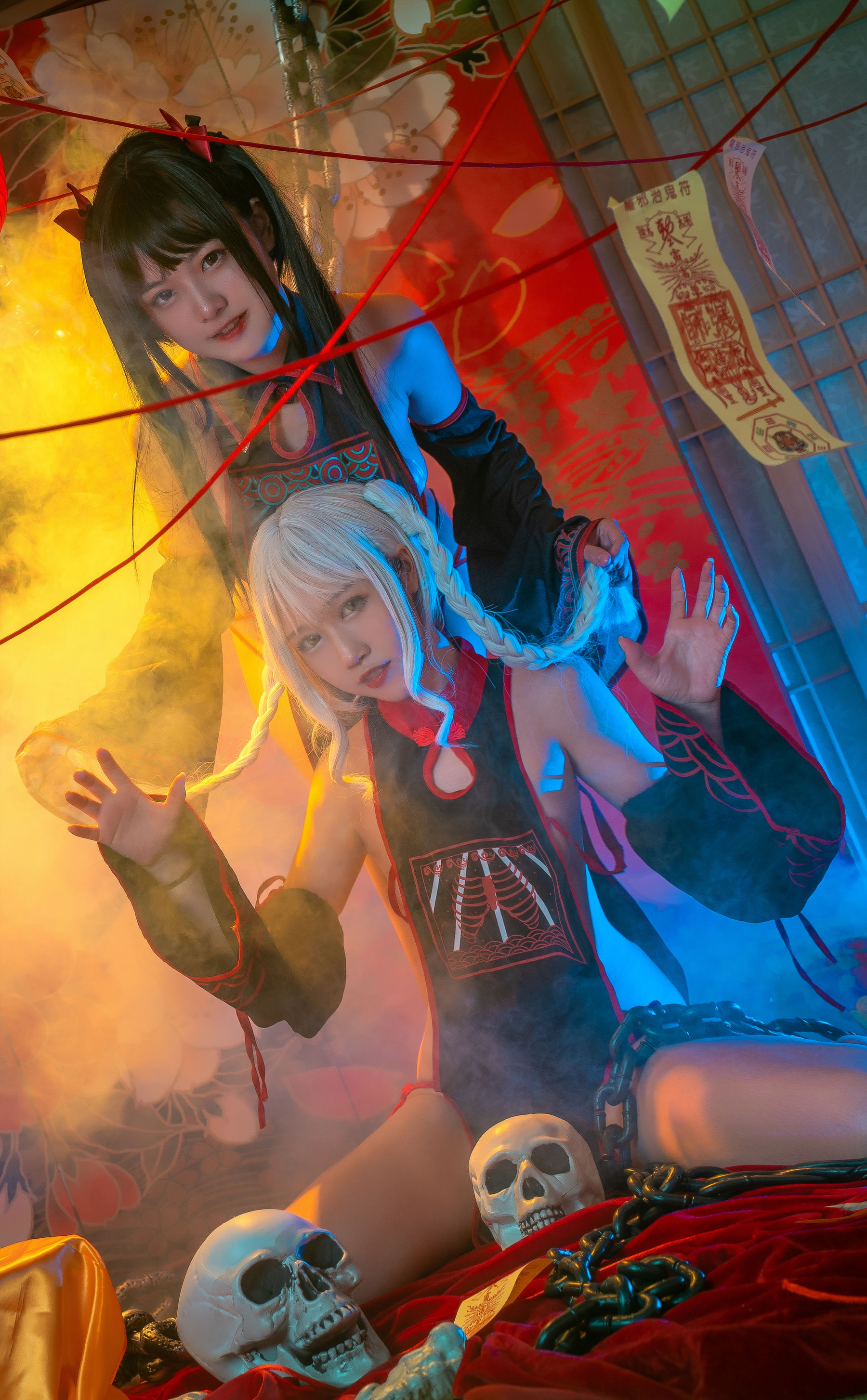 动漫博主lovely呆玄 – 双人僵尸 Cosplay-第2张