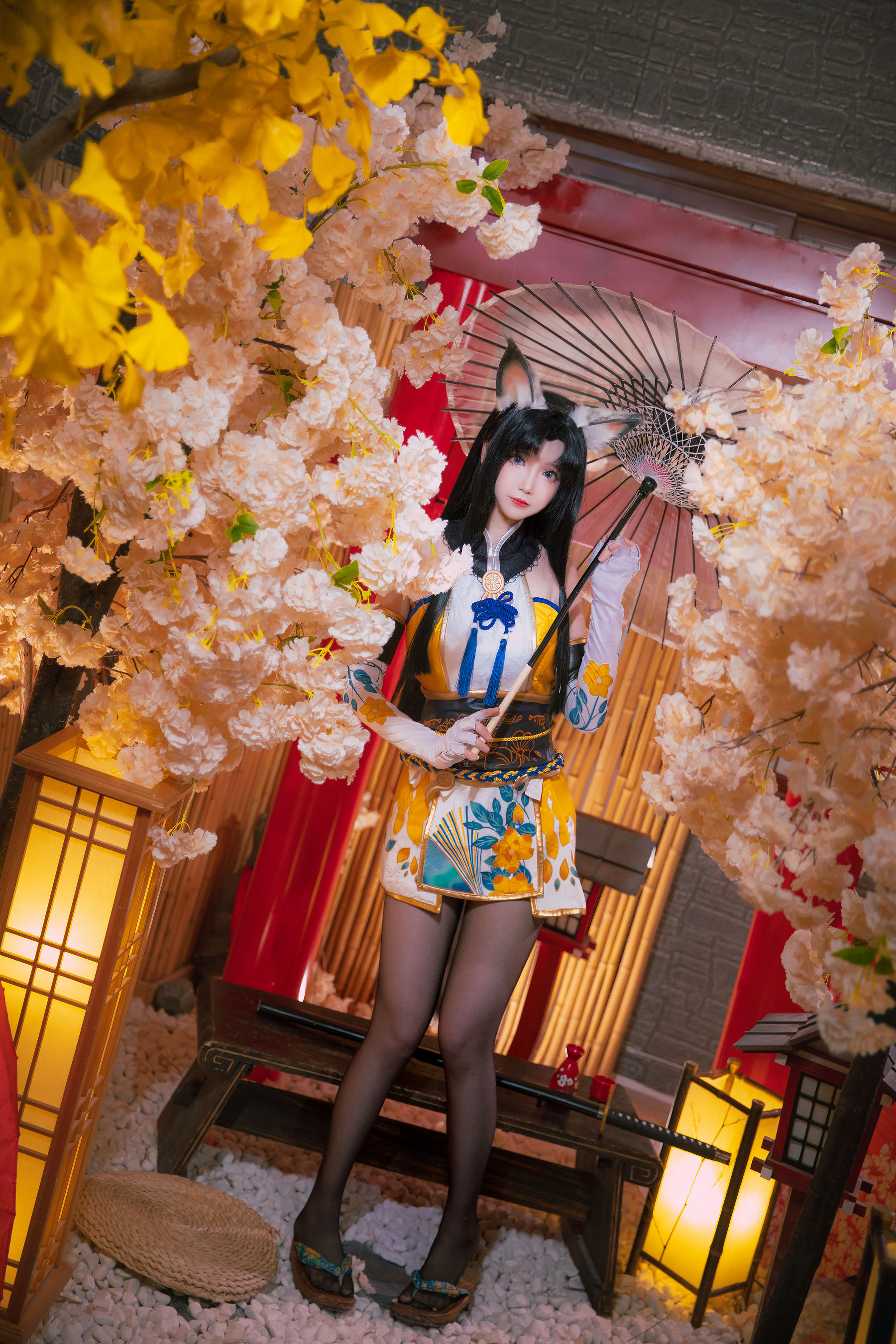动漫博主雪晴Astra – 永劫无间 黑丝胡桃 Cosplay-第1张