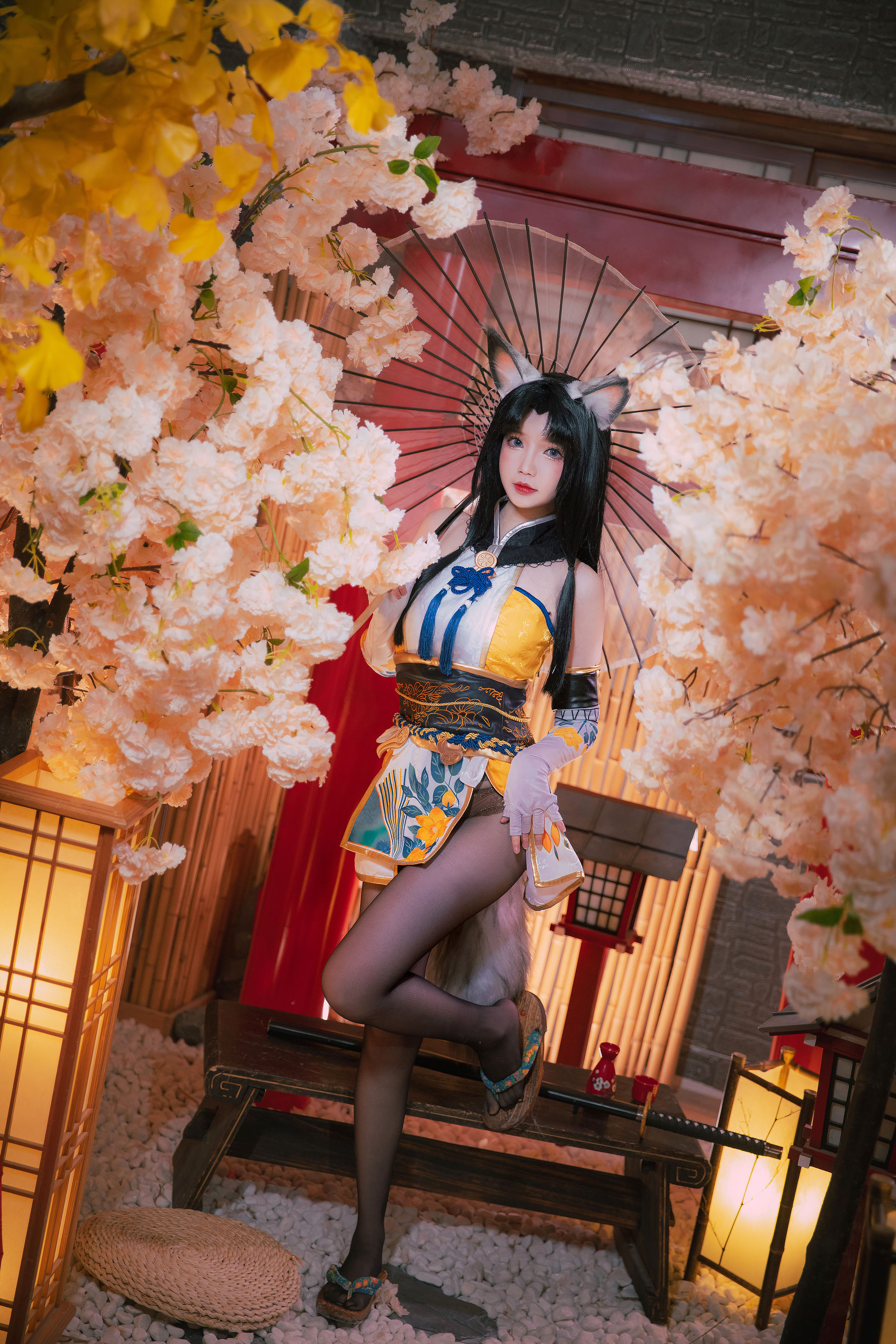 动漫博主雪晴Astra – 永劫无间 黑丝胡桃 Cosplay-第2张