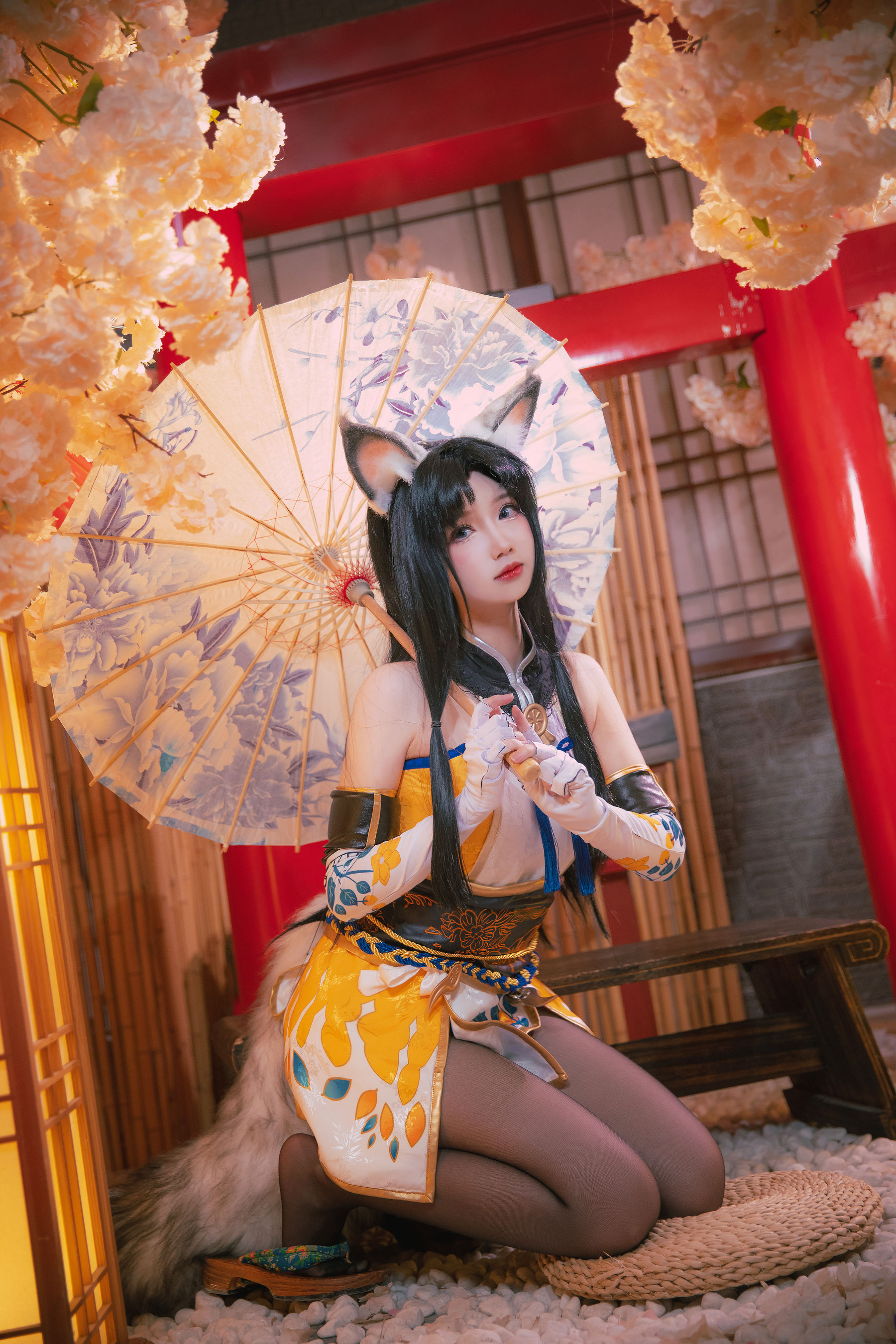 动漫博主雪晴Astra – 永劫无间 黑丝胡桃 Cosplay-第4张