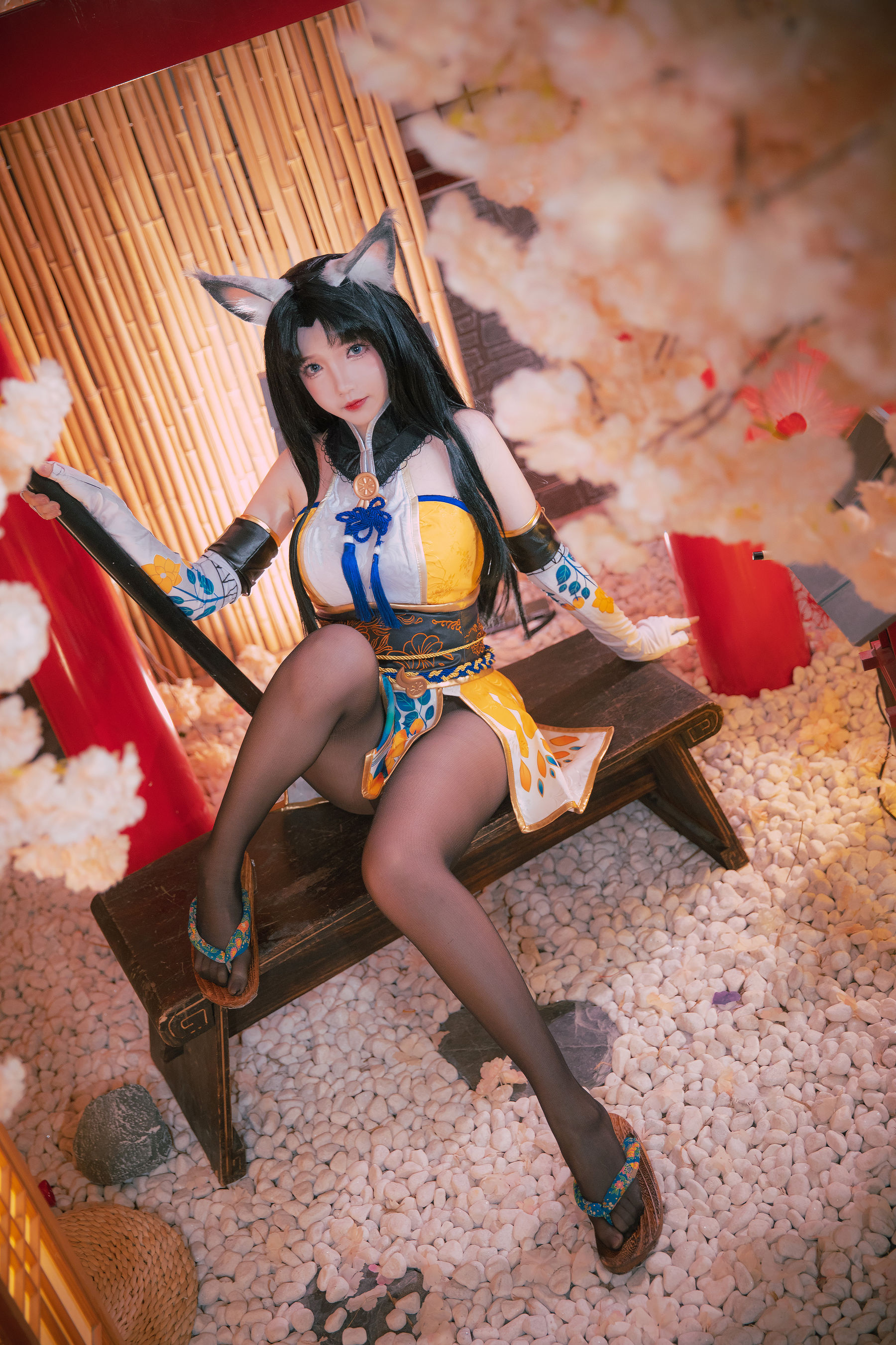 动漫博主雪晴Astra – 永劫无间 黑丝胡桃 Cosplay-第5张