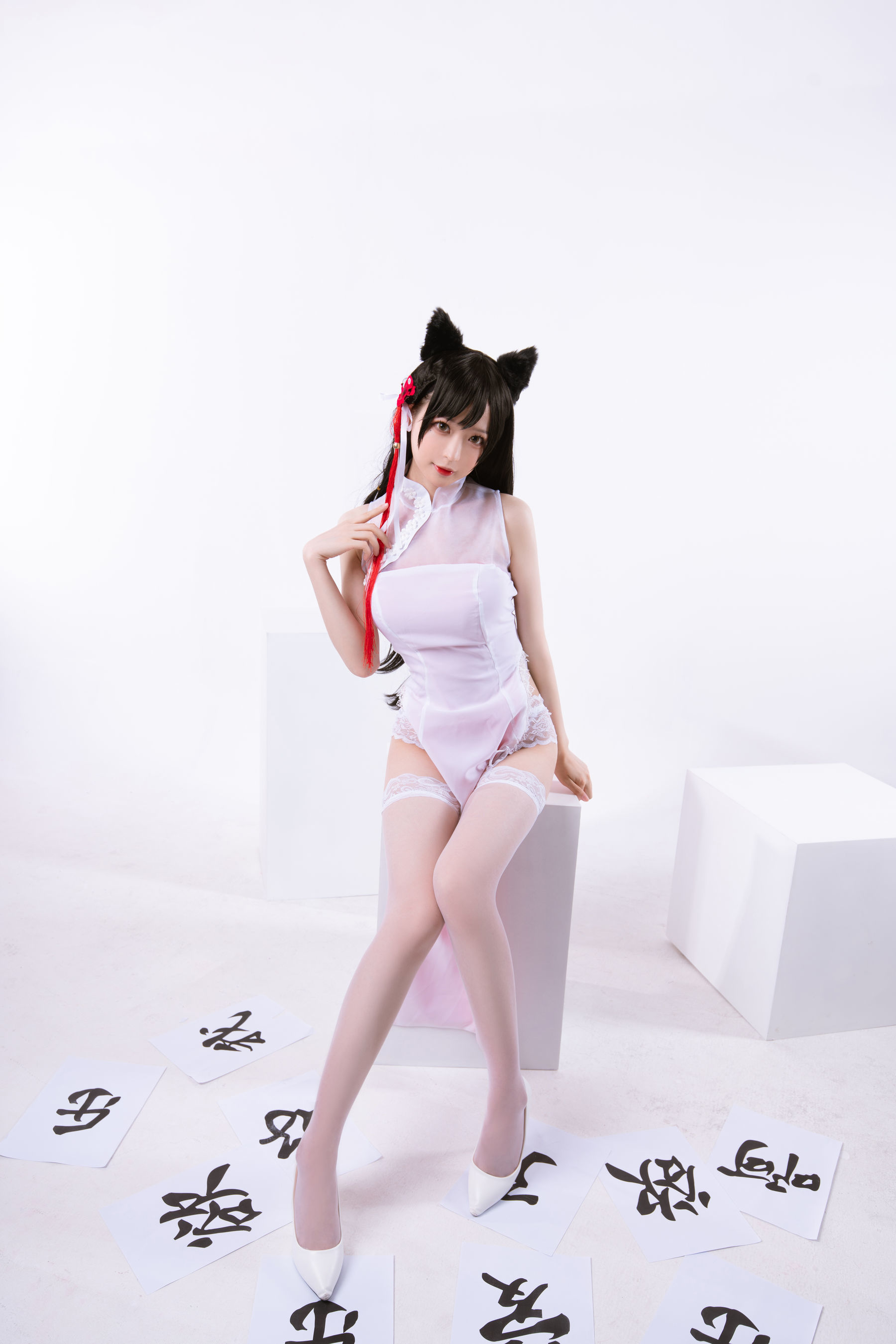 [萝莉COS] 南宫 – 高雄爱宕旗袍 南宫牙妹双人 Cosplay-第1张