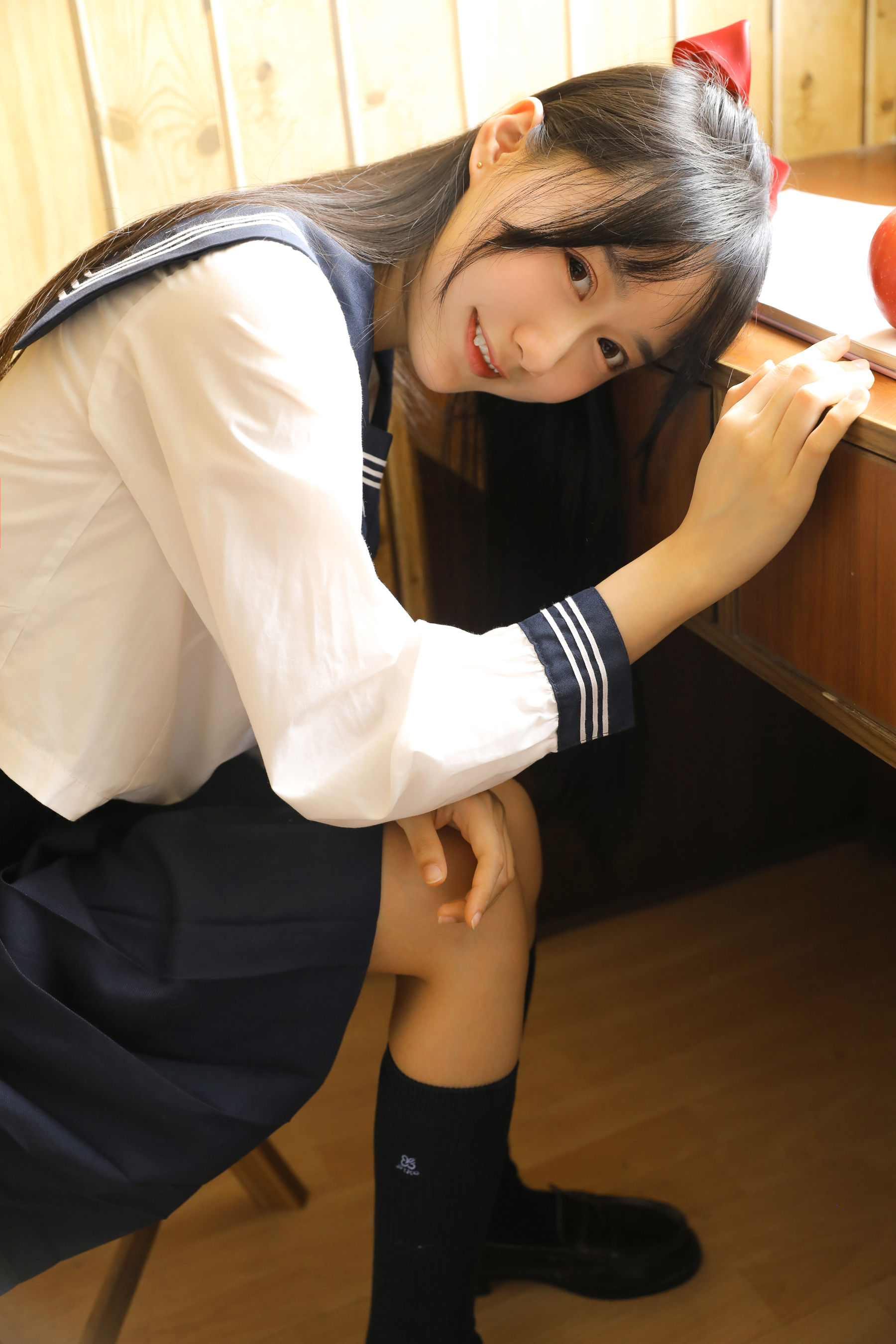 [萝莉COS] 木绵绵OwO – 绵相随 JK水手服 Cosplay-第6张