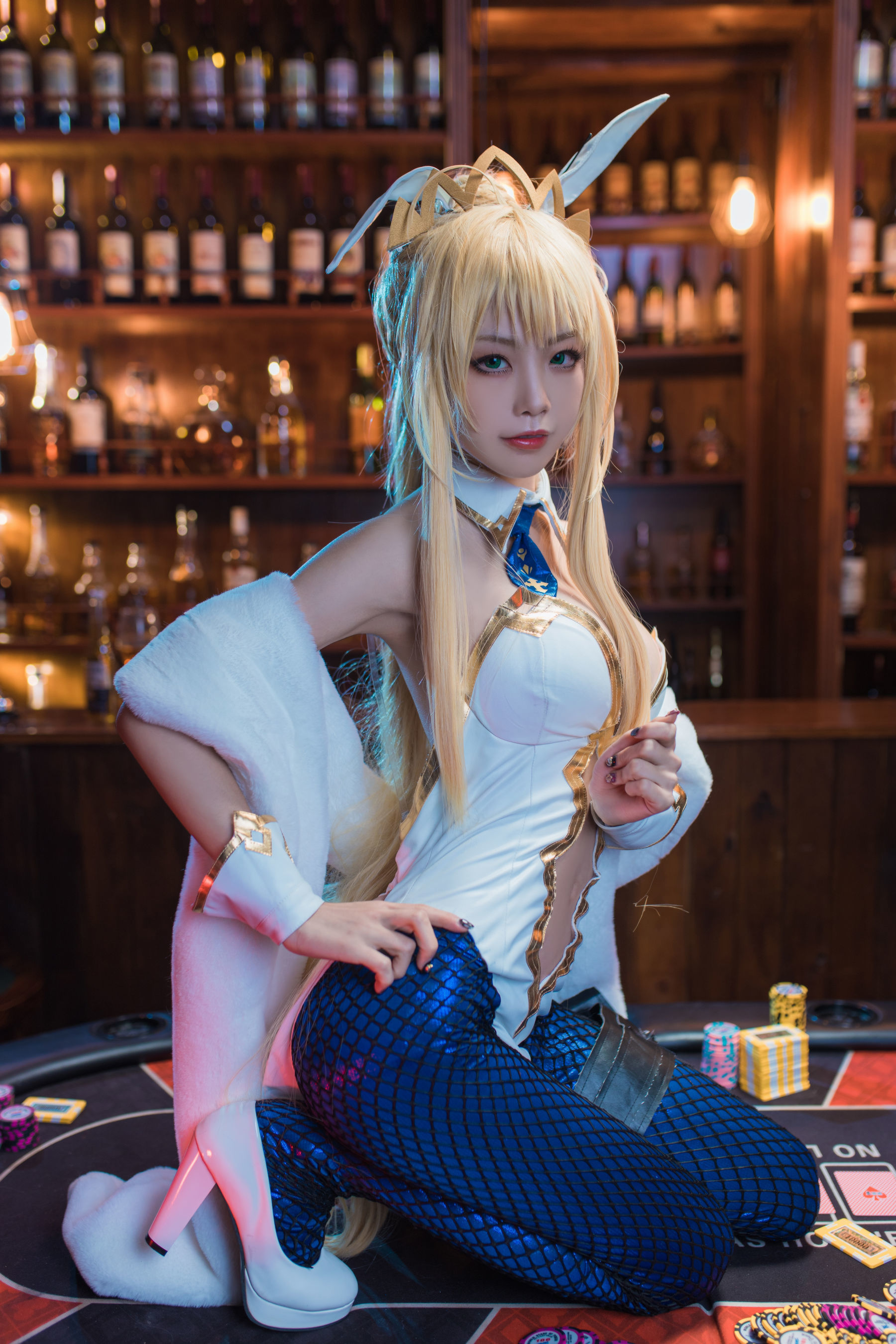 动漫博主水淼aqua 白枪呆 Cosplay-第5张