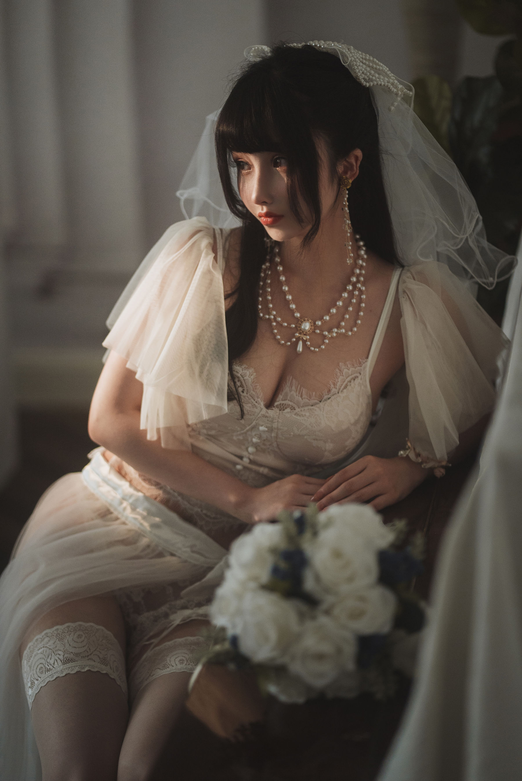 COS福利rioko凉凉子 – 透明婚纱 Cosplay-第2张