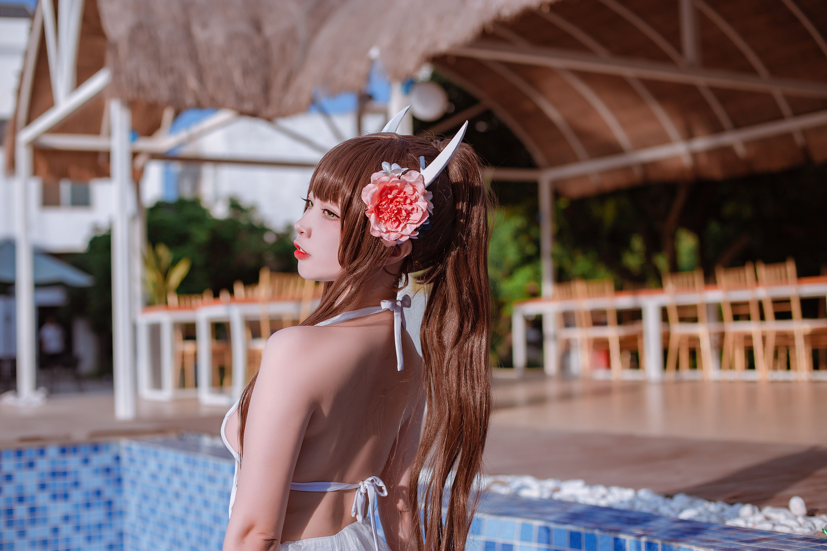 人气Coser二佐Nisa – 碧蓝 鲟泳装 Cosplay-第3张