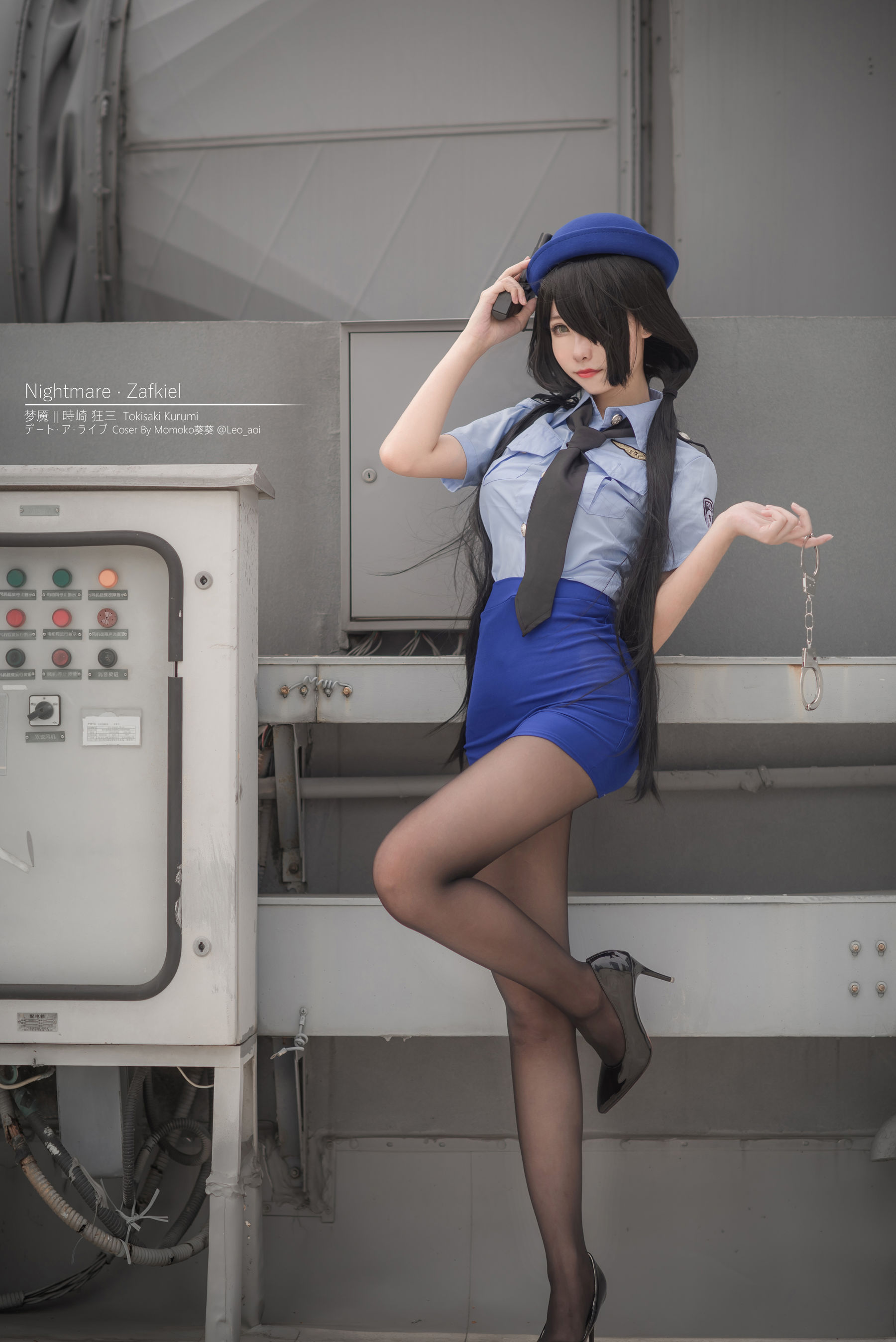 微博妹子Momoko葵葵 – 狂三 女警 Cosplay-第7张