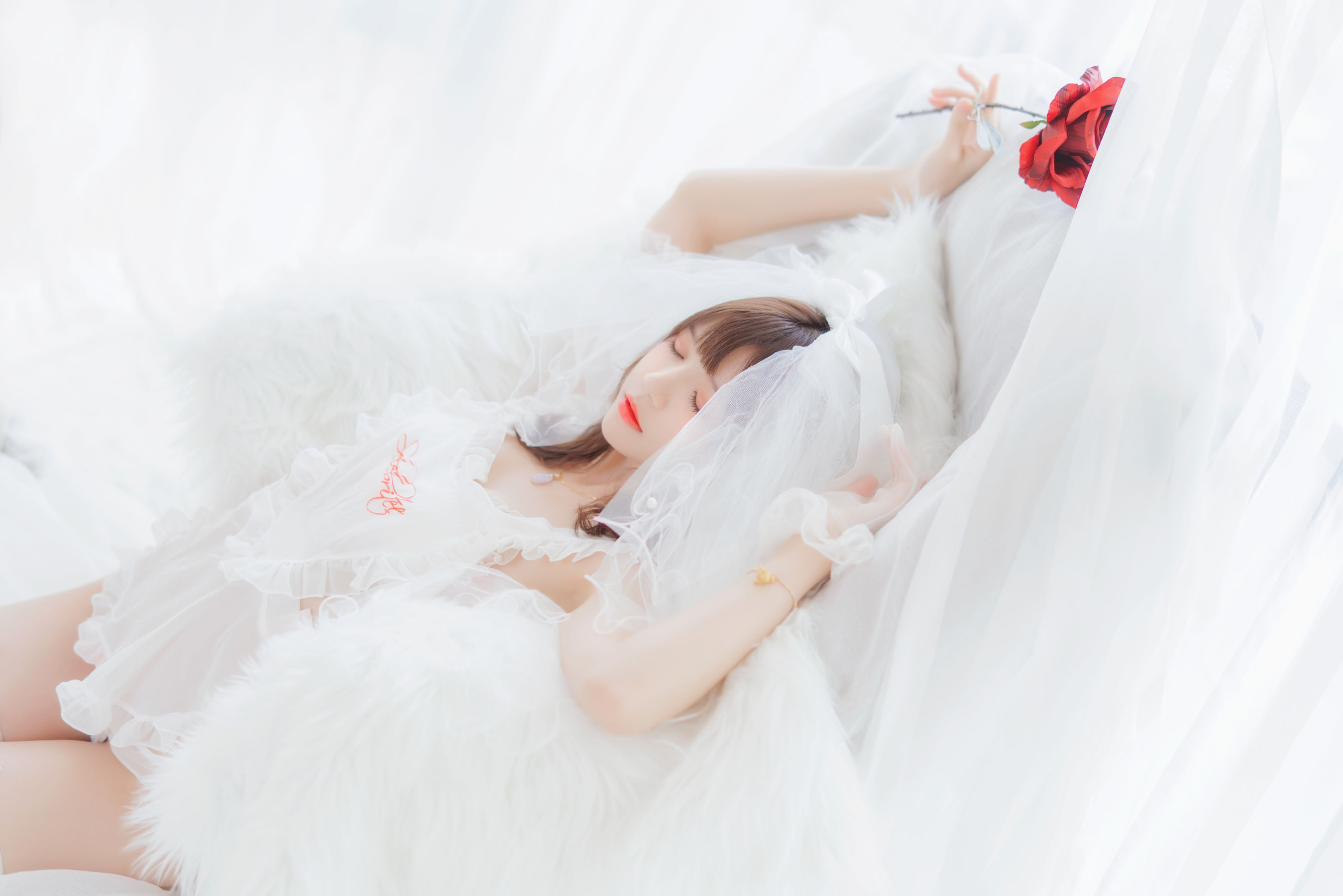 桜桃喵 轻纱02 Cosplay-第1张