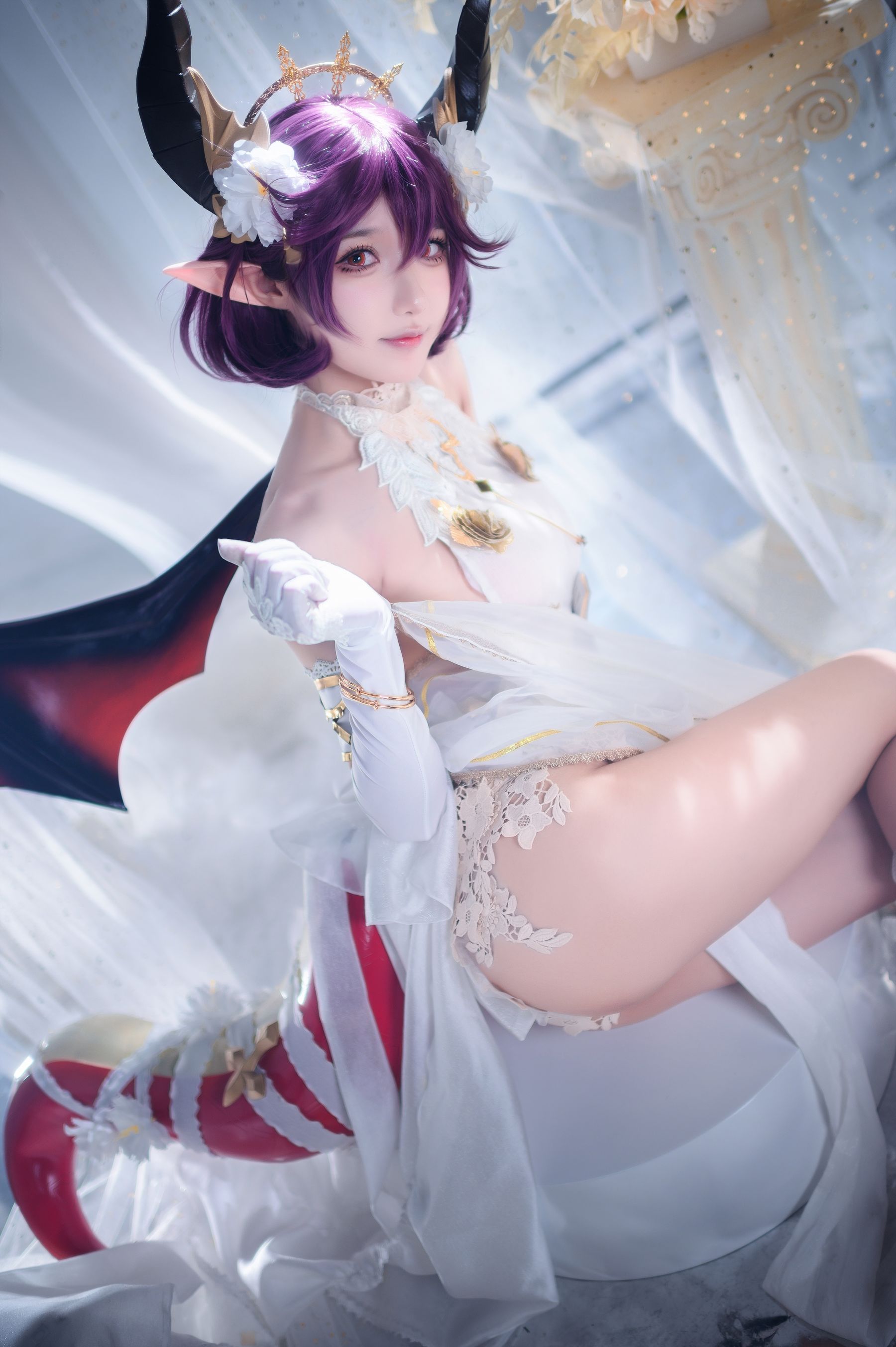 动漫博主阿包也是兔娘 – 碧蓝幻想古蕾娅 龙娘 Cosplay-第1张