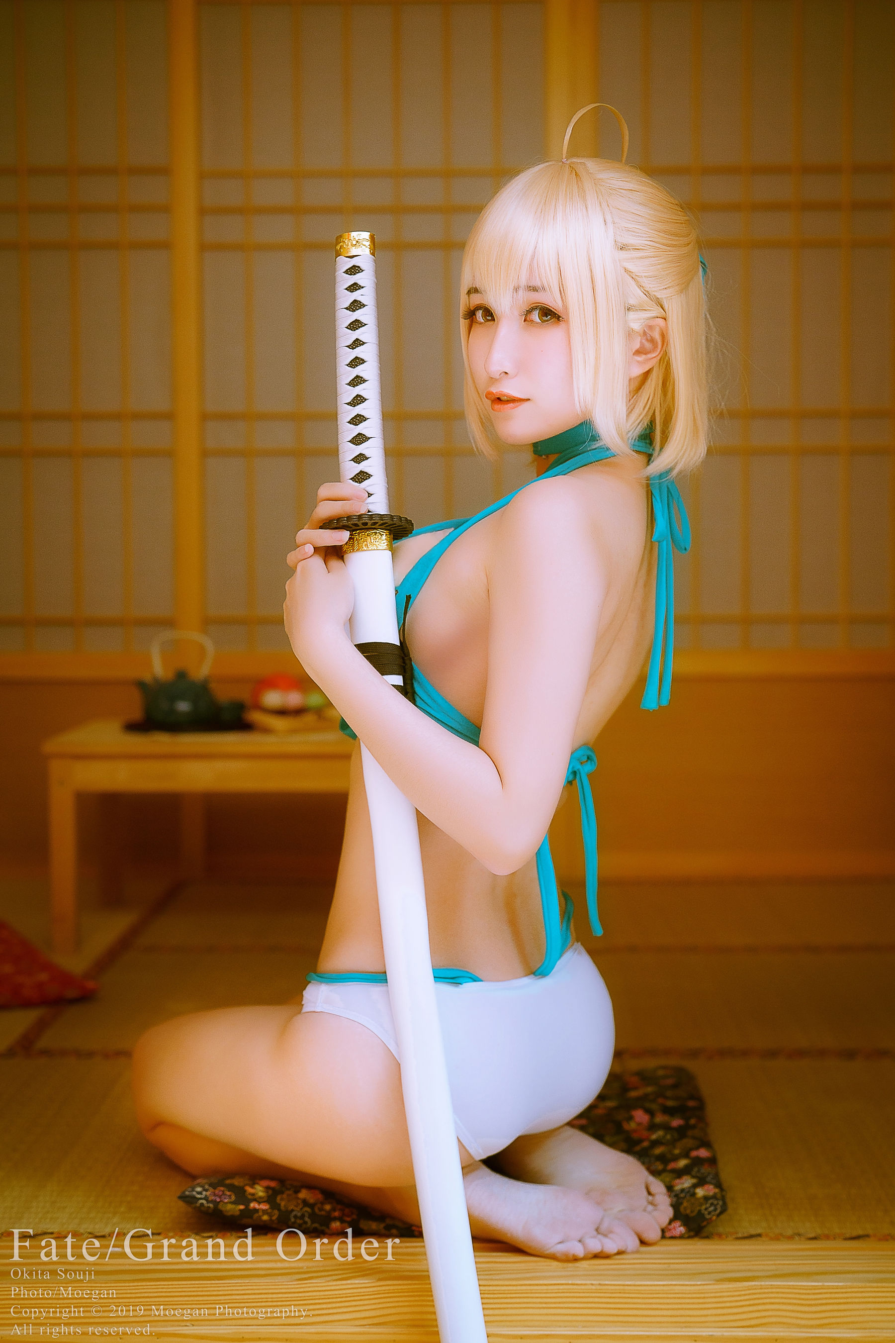 [Cosplay写真] Miyana咪呀 – 沖田総司 水着 Cosplay-第10张