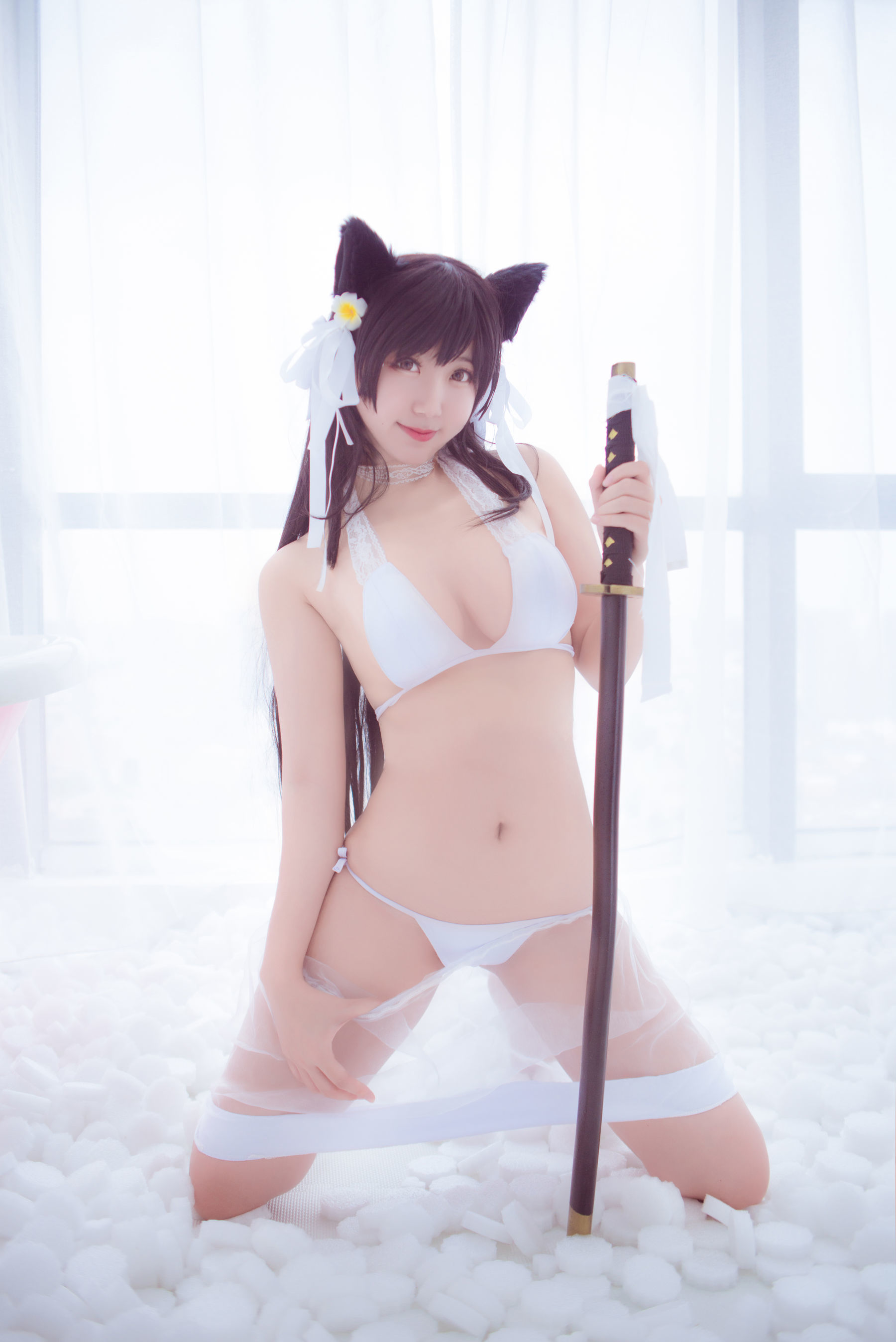 [萝莉COS] 黑川 – 爱宕泳衣 Cosplay-第15张