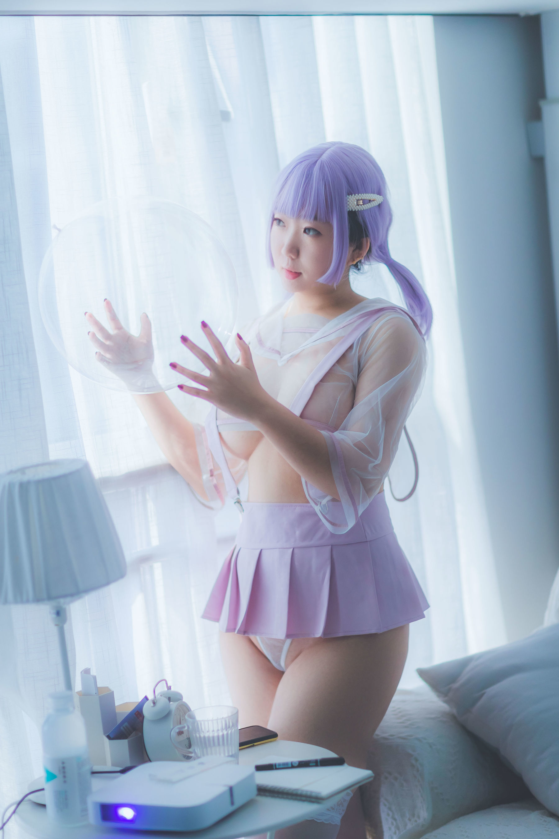 甜糖大魔王g 粉色兔兔 Cosplay-第1张