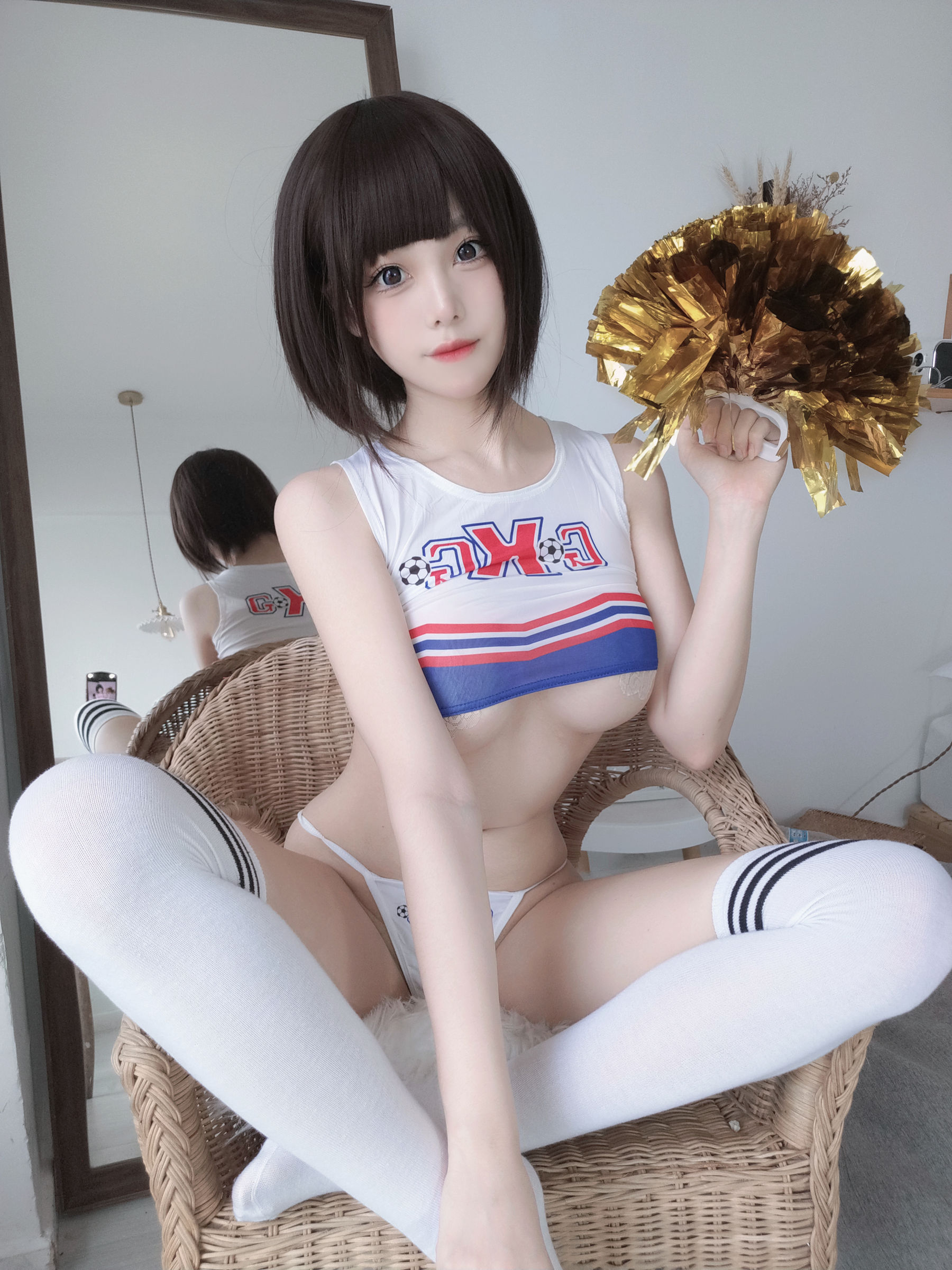 萌系小姐姐蜜汁猫裘 – 足球宝贝 Cosplay-第5张