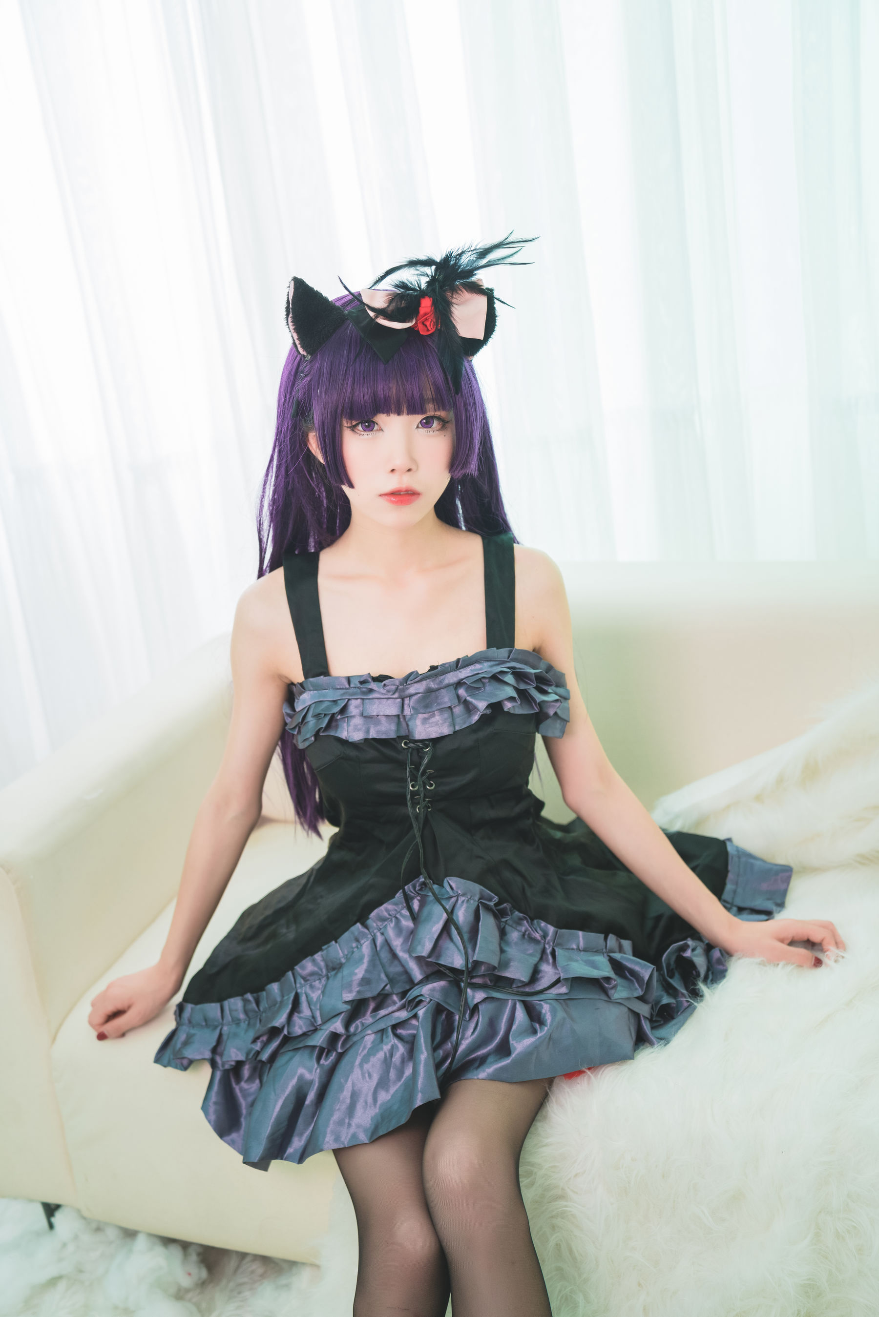 动漫博主水淼aqua – 黑猫 Cosplay-第1张