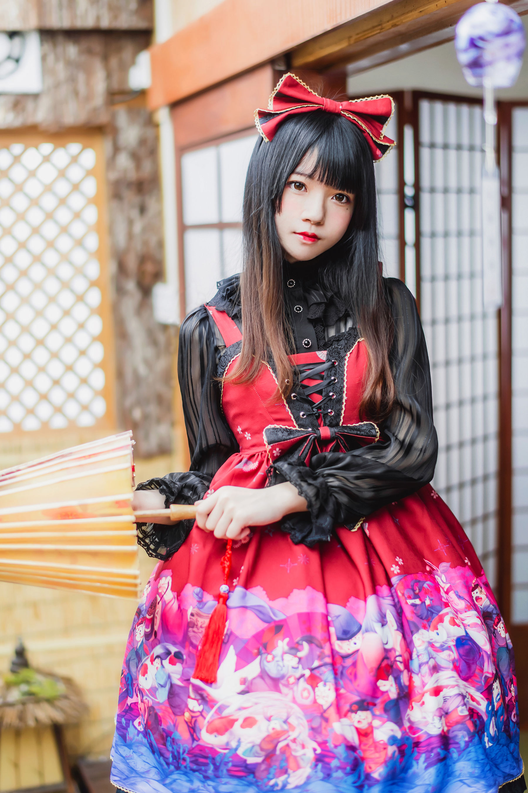 [萝莉COS] 桜桃喵《和风lolita》 Cosplay-第1张