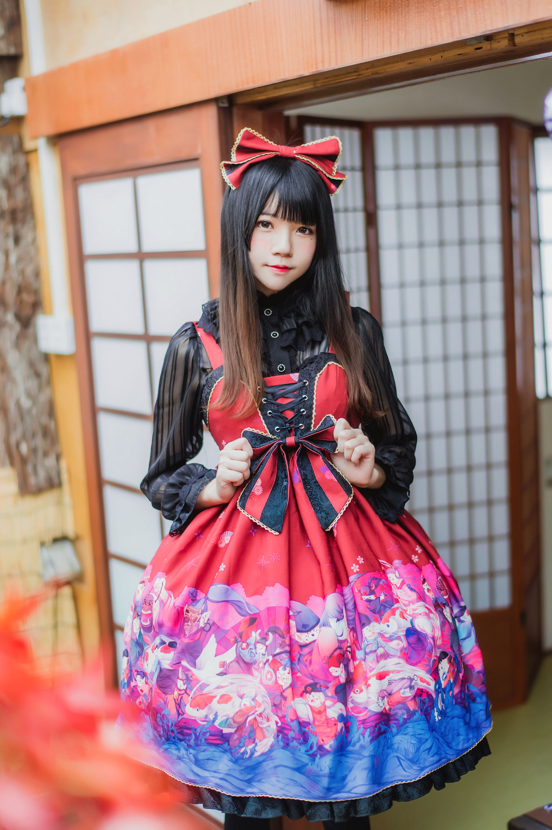 [萝莉COS] 桜桃喵《和风lolita》 Cosplay-第2张