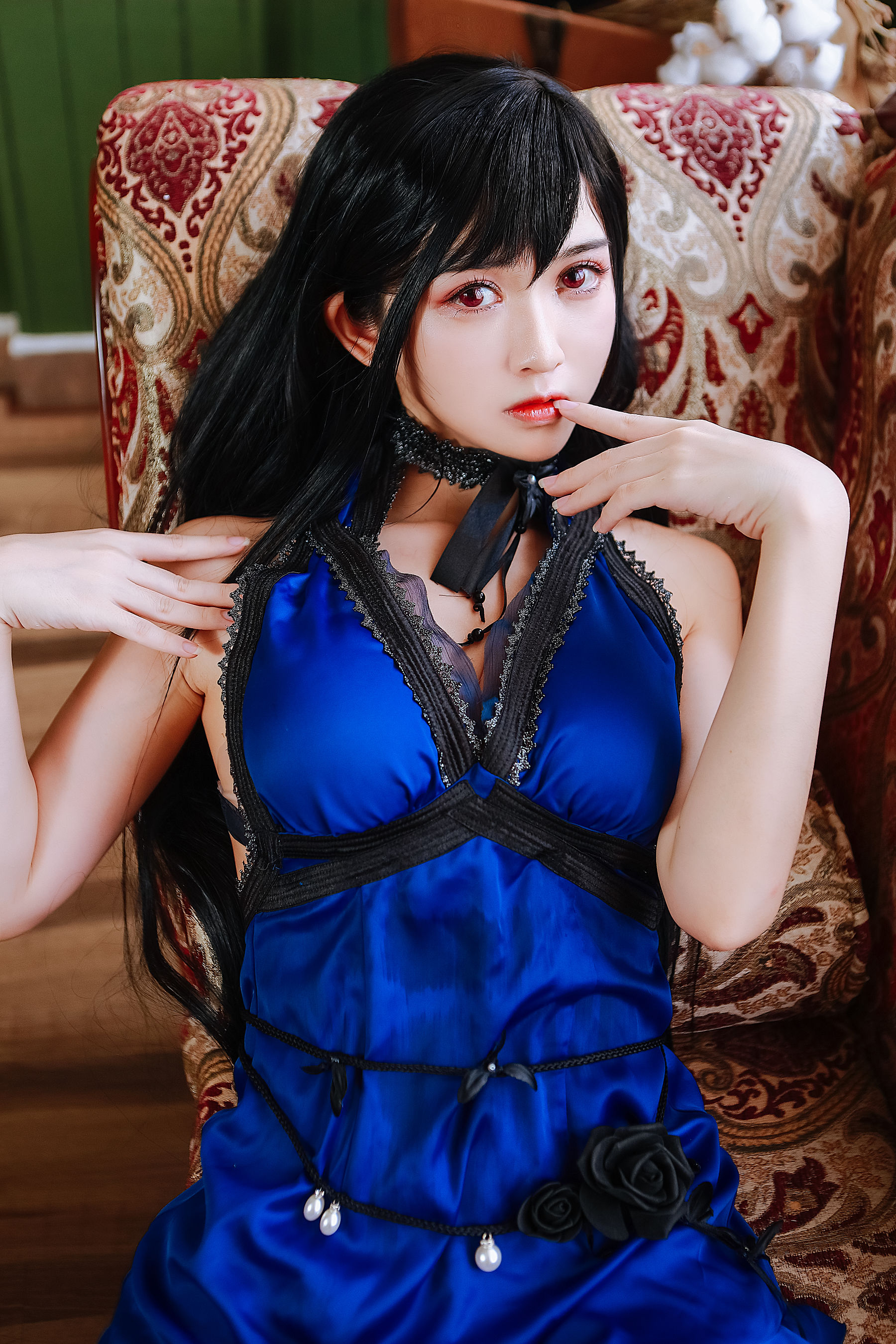 超人气Coser鳗鱼霏儿 – 蒂法礼服 Cosplay-第1张