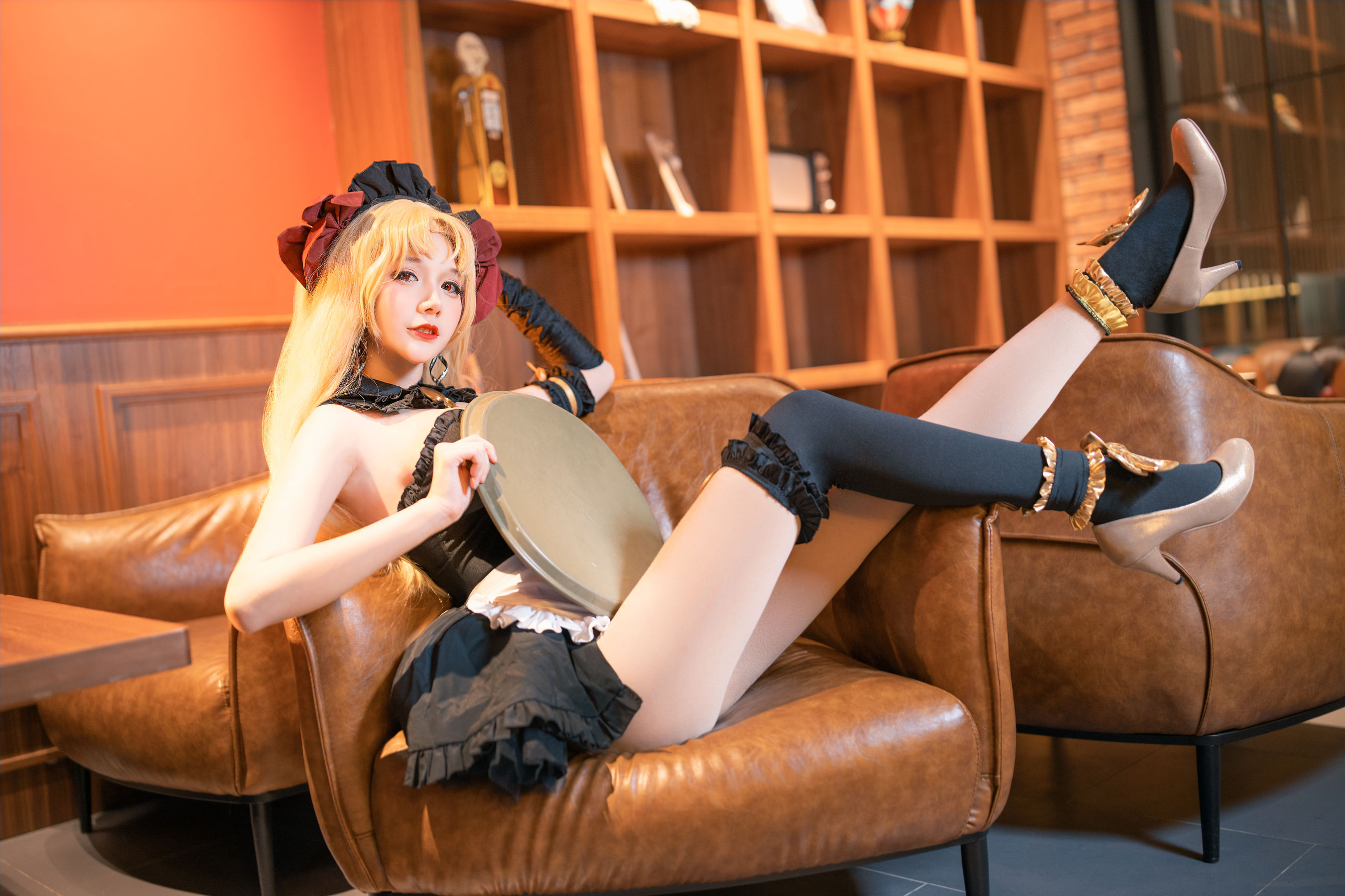 COS妹子仙九Airi 艾蕾女仆 Cosplay-第1张