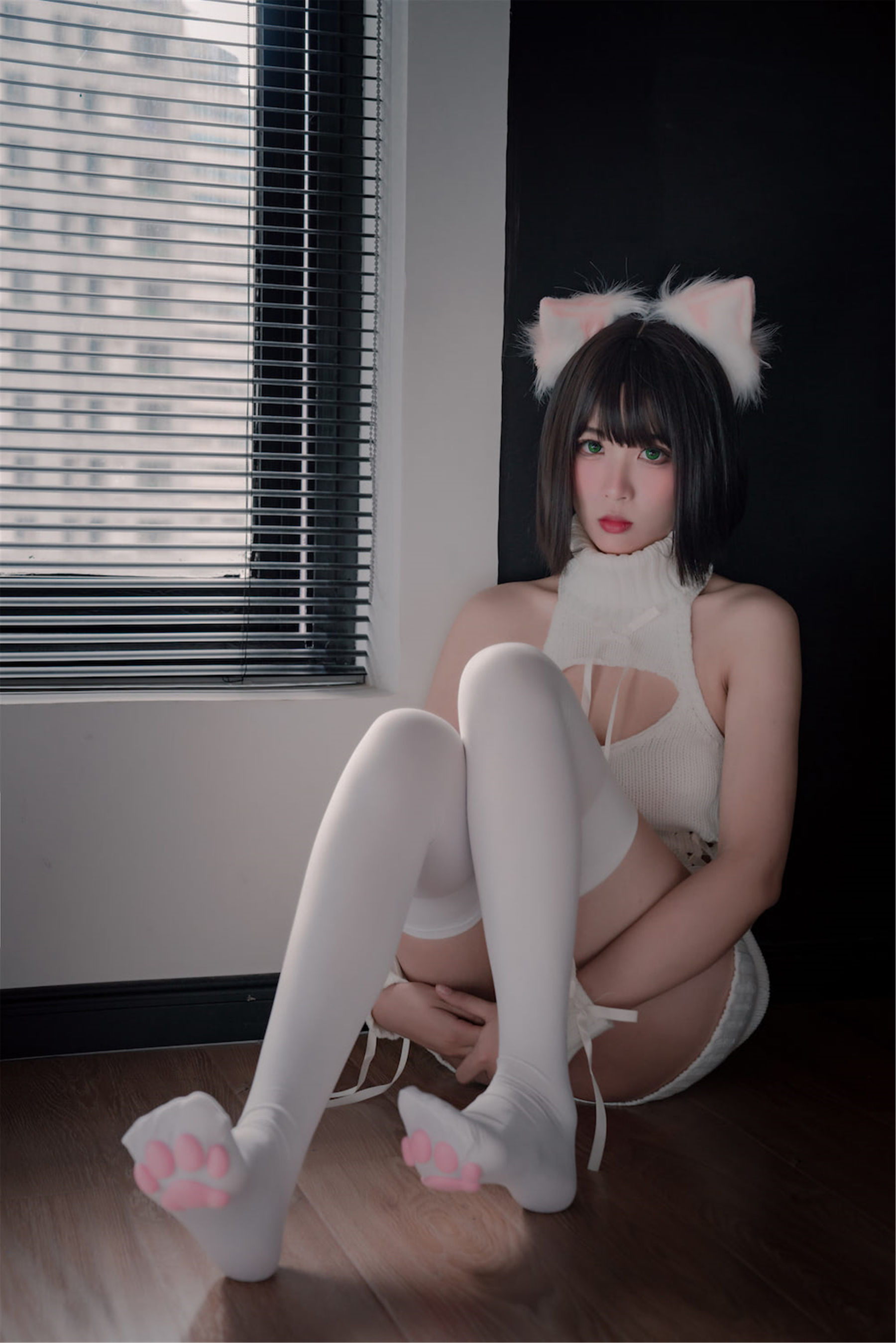 轩萧学姐 – 猫爪袜 Cosplay-第27张