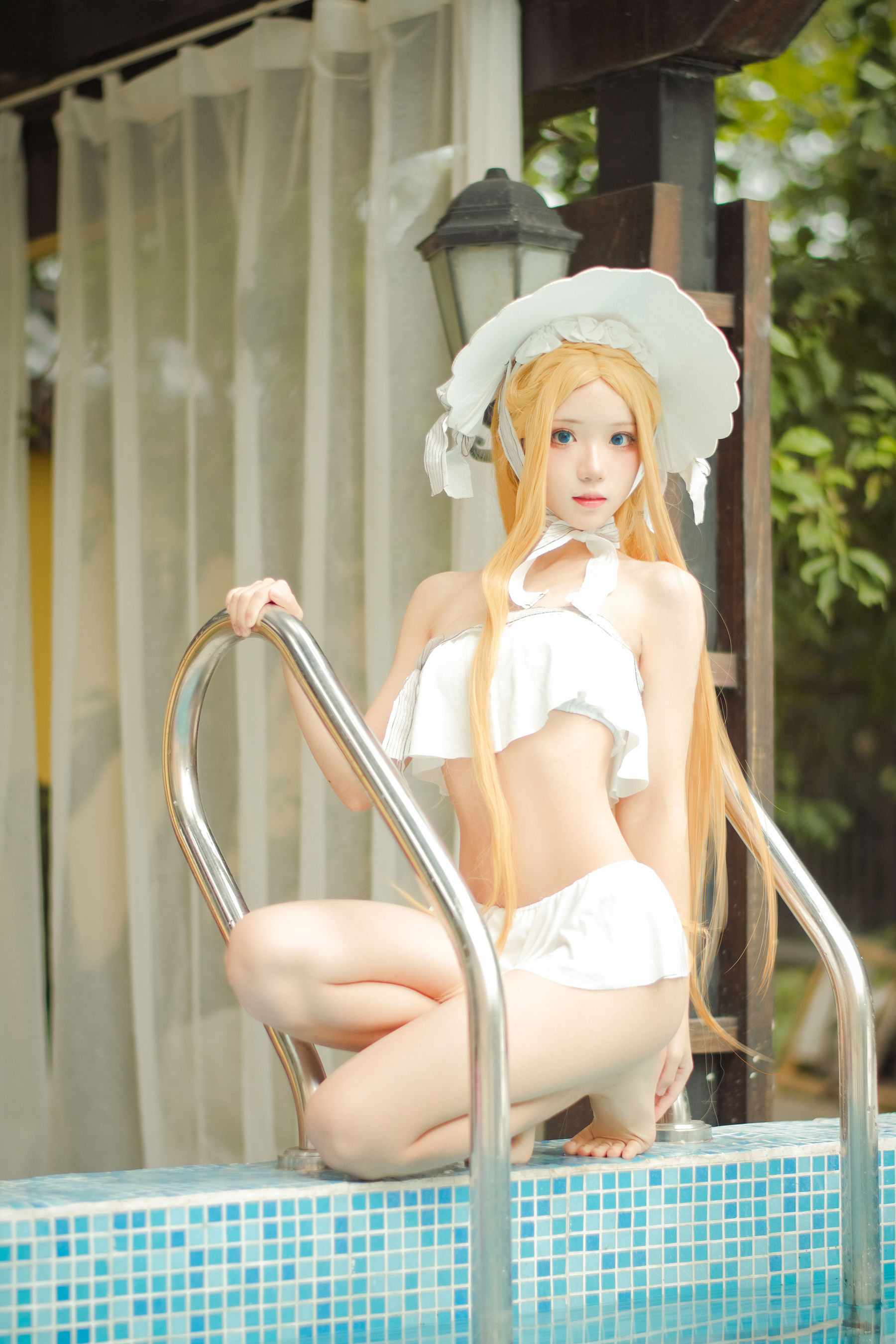 花柒Hana – 阿比泳装 Cosplay-第1张