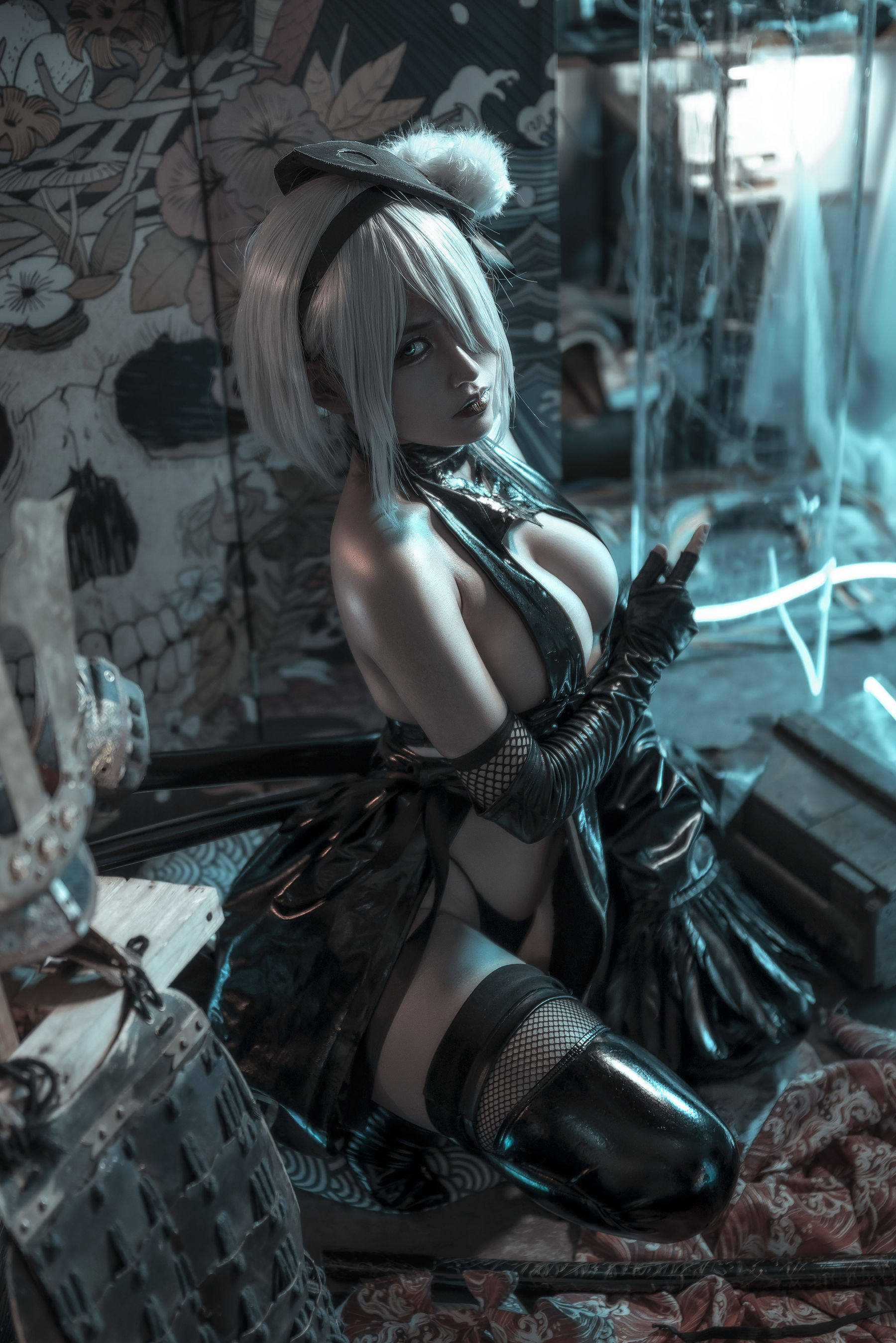 一笑芳香沁写真 – 忍者2B Cosplay-第8张