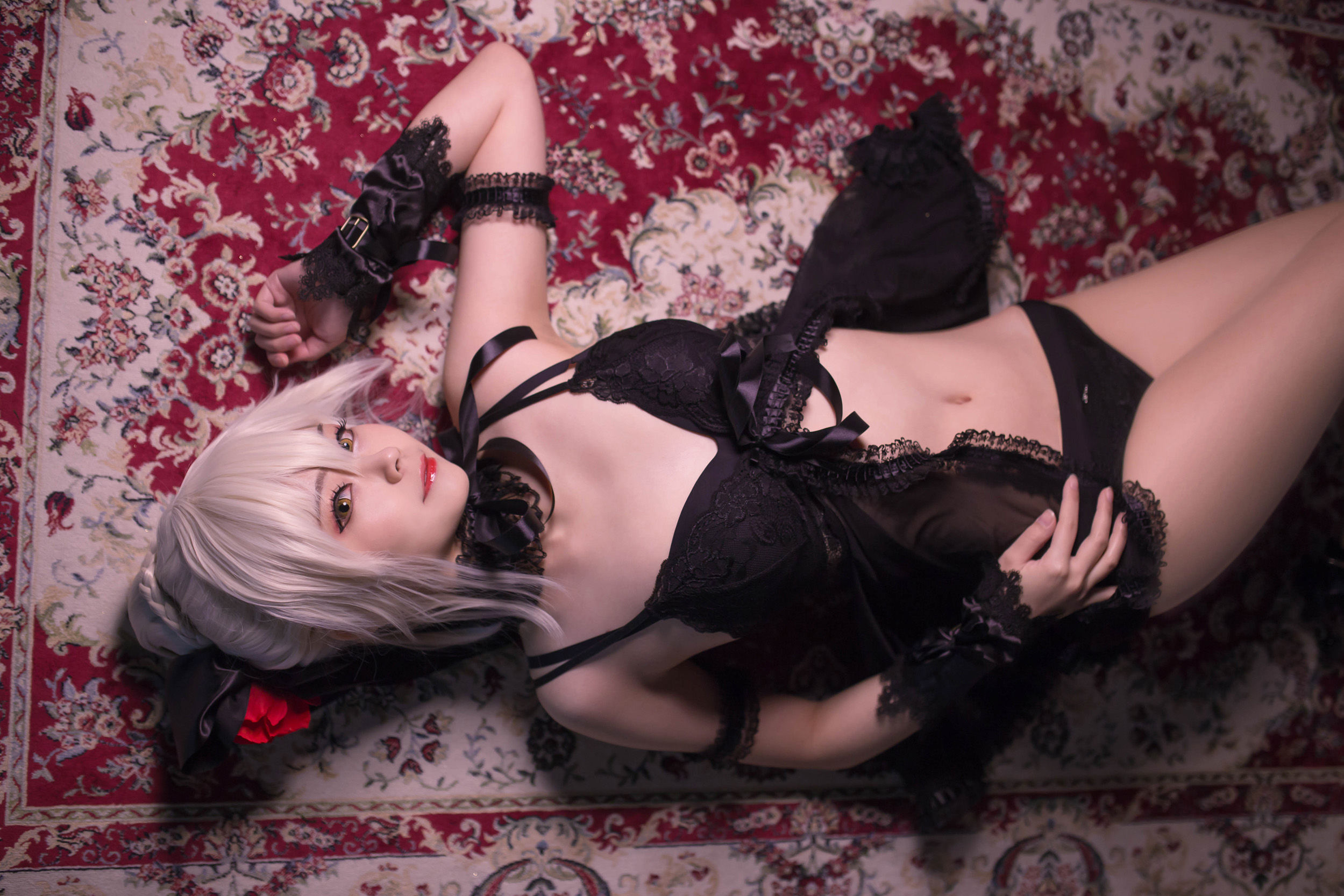 [Cosplay写真] Coser萱-KaYa – 亚缇 黑呆睡衣 Cosplay-第4张
