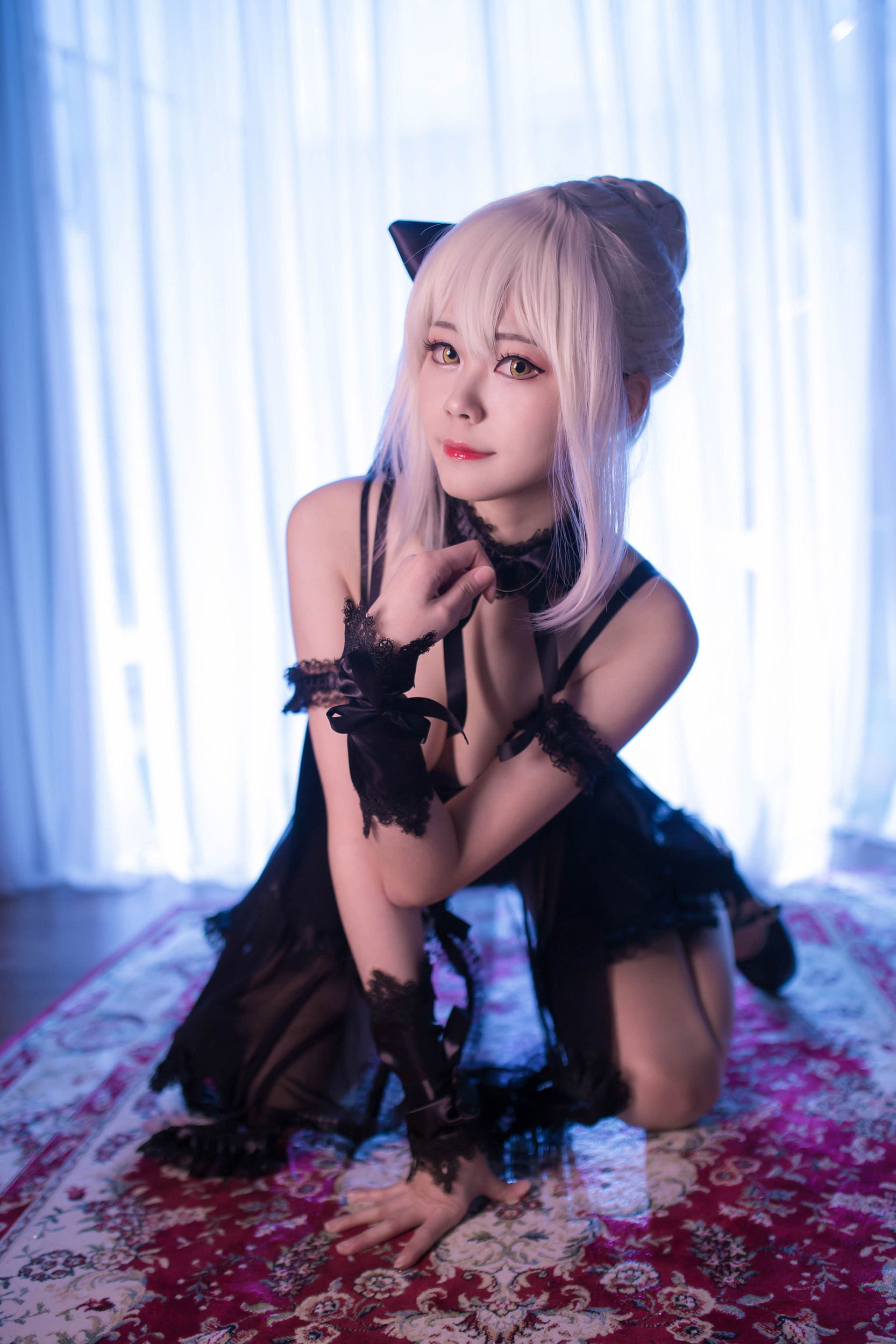 [Cosplay写真] Coser萱-KaYa – 亚缇 黑呆睡衣 Cosplay-第6张